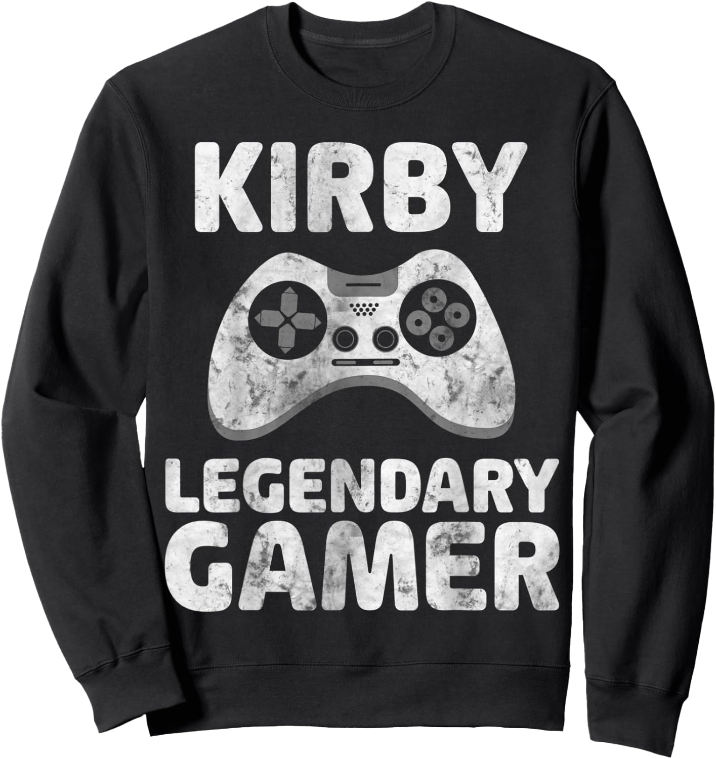 Personalized Legendary Gamer Shirt Kirby Name Video Gamer Sweatshirt - Sweatshirt | Black
