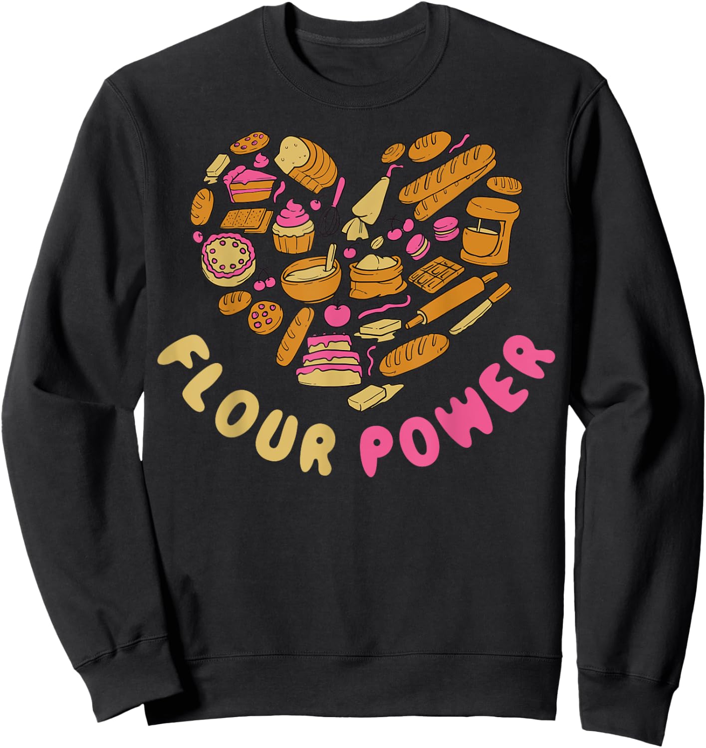 Flour Power Sweatshirt - Sweatshirt | Black