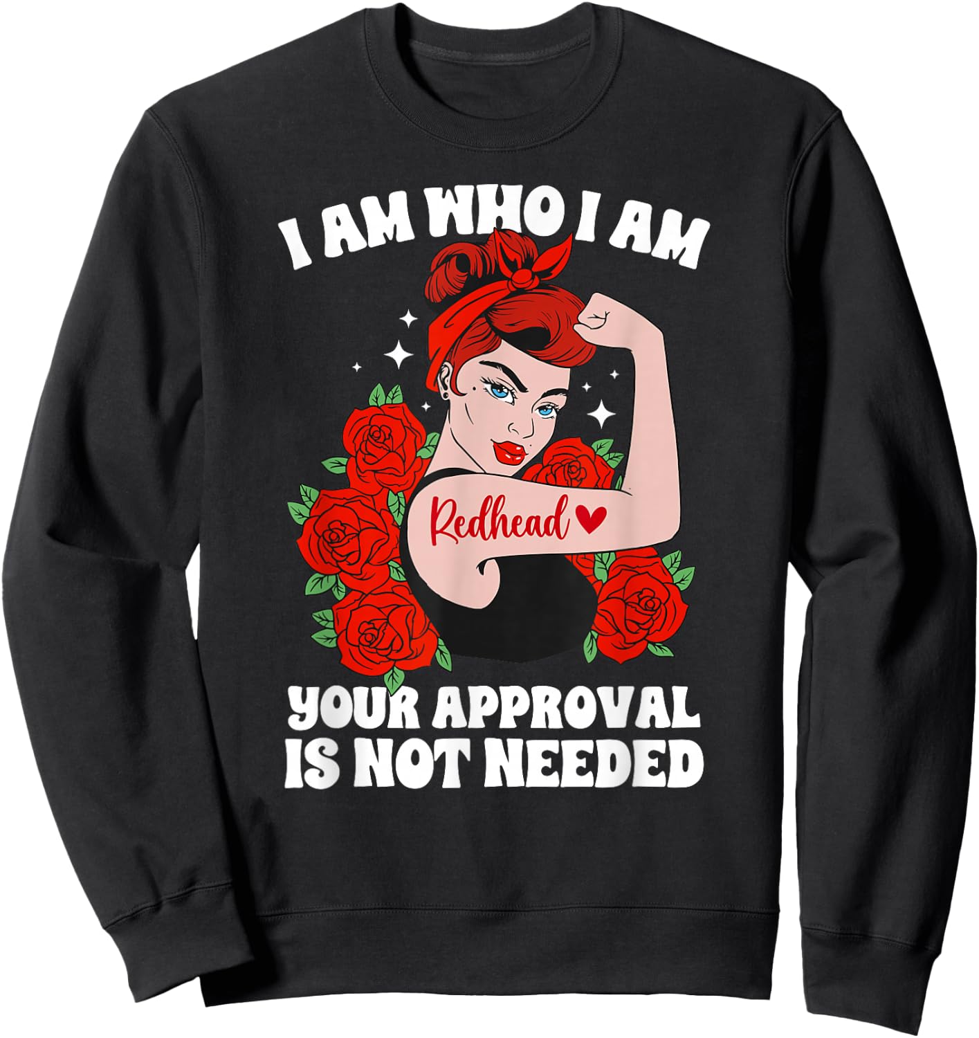 Redhead Proud Red Haired Ginger Red Hair Sweatshirt - Sweatshirt | Black
