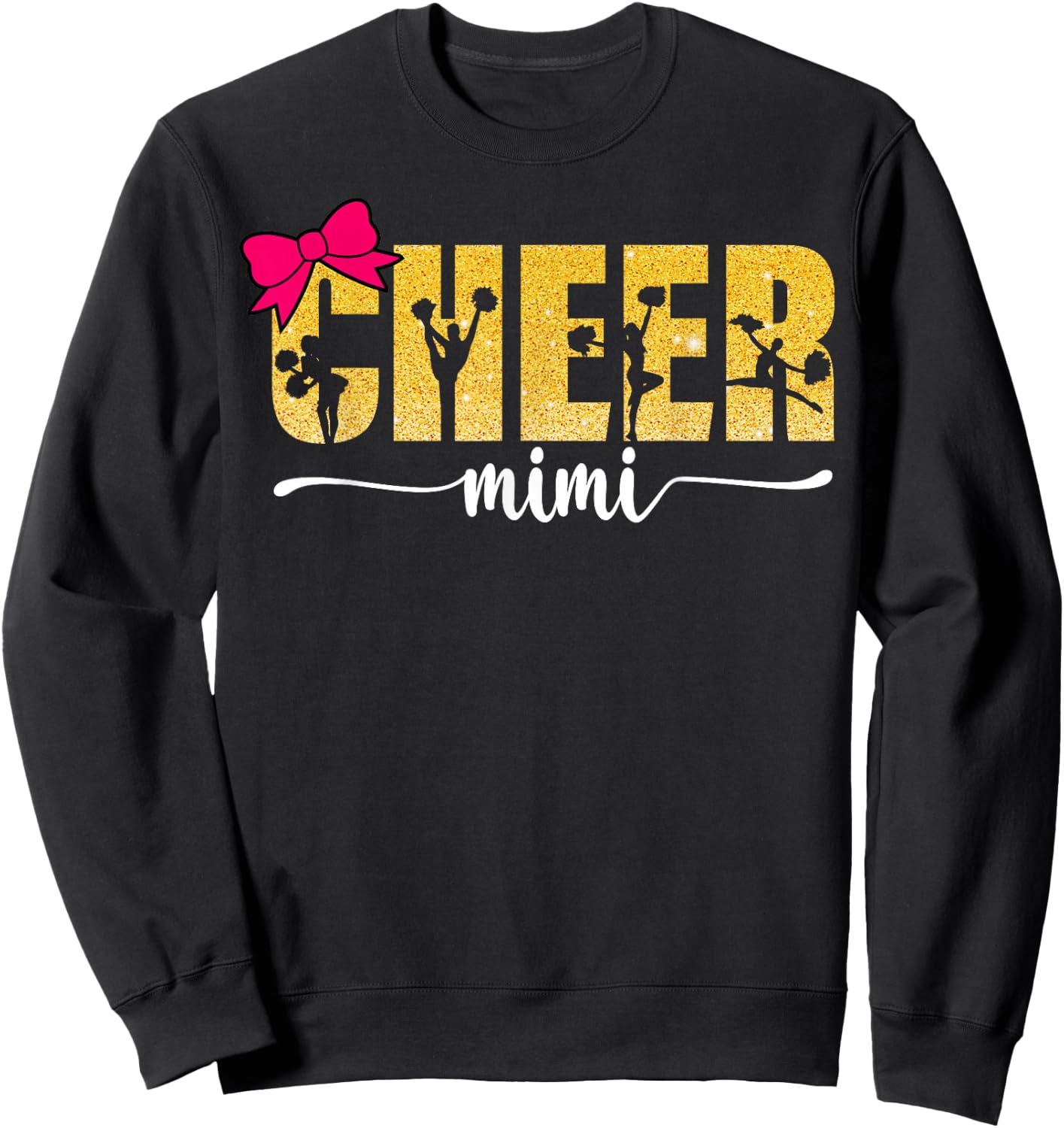 Cheerleader Cheerleading Cheer Mimi Sweatshirt - Sweatshirt | Black