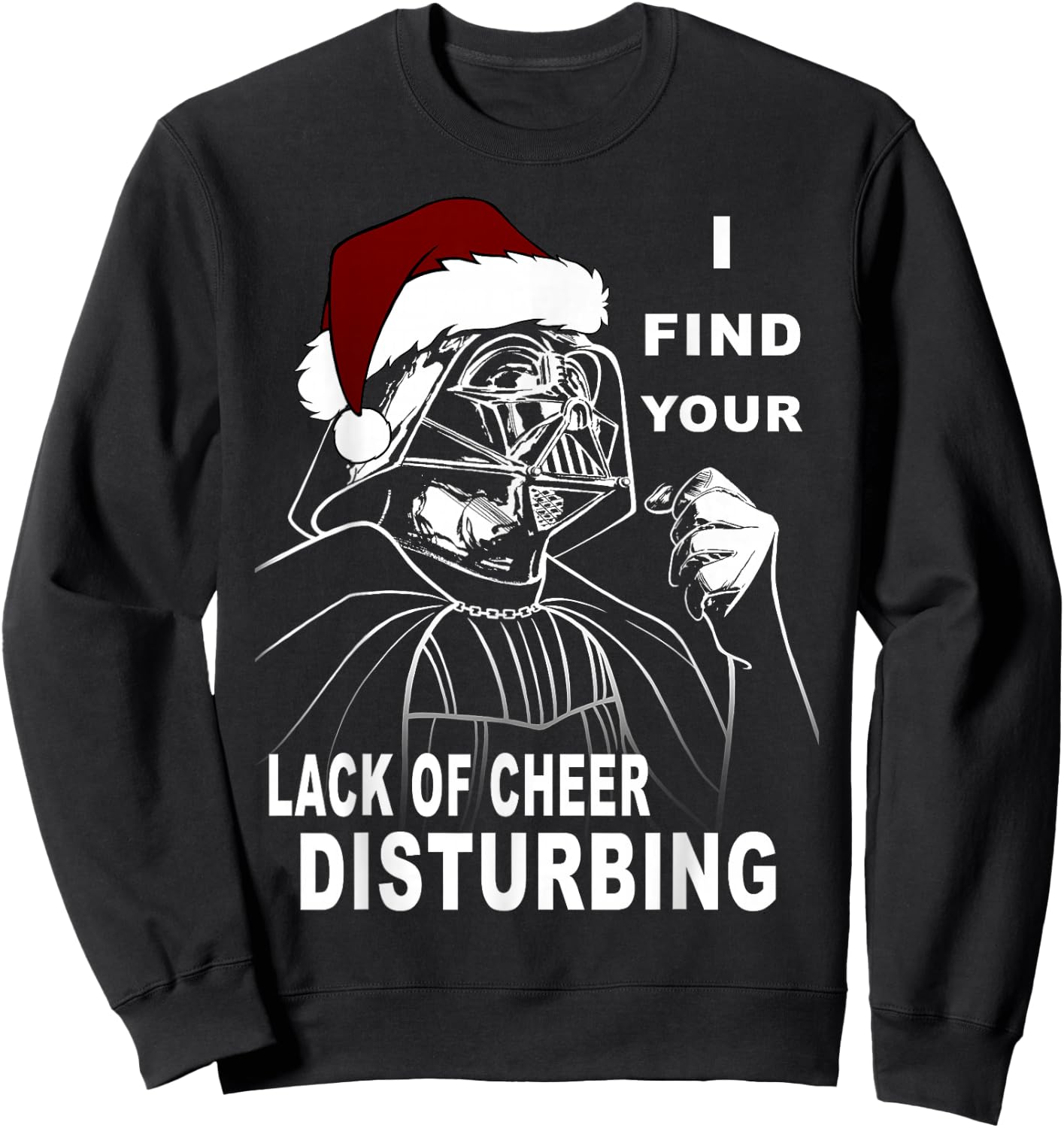 Star Wars Vader Santa Lack Holiday Cheer Christmas Sweatshirt - Sweatshirt | Black