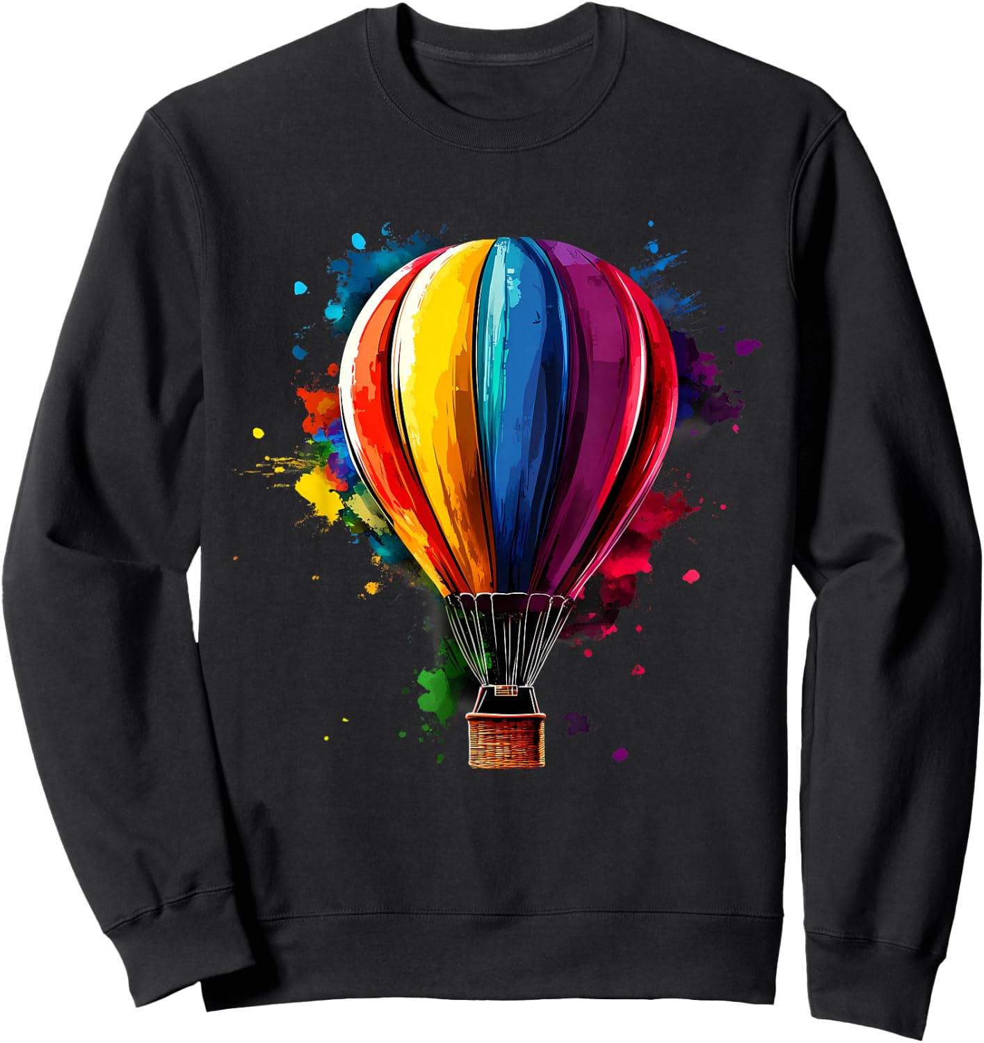 Hot Air Balloon Ride Festival Hot Air Ballooning Sweatshirt - Sweatshirt | Black