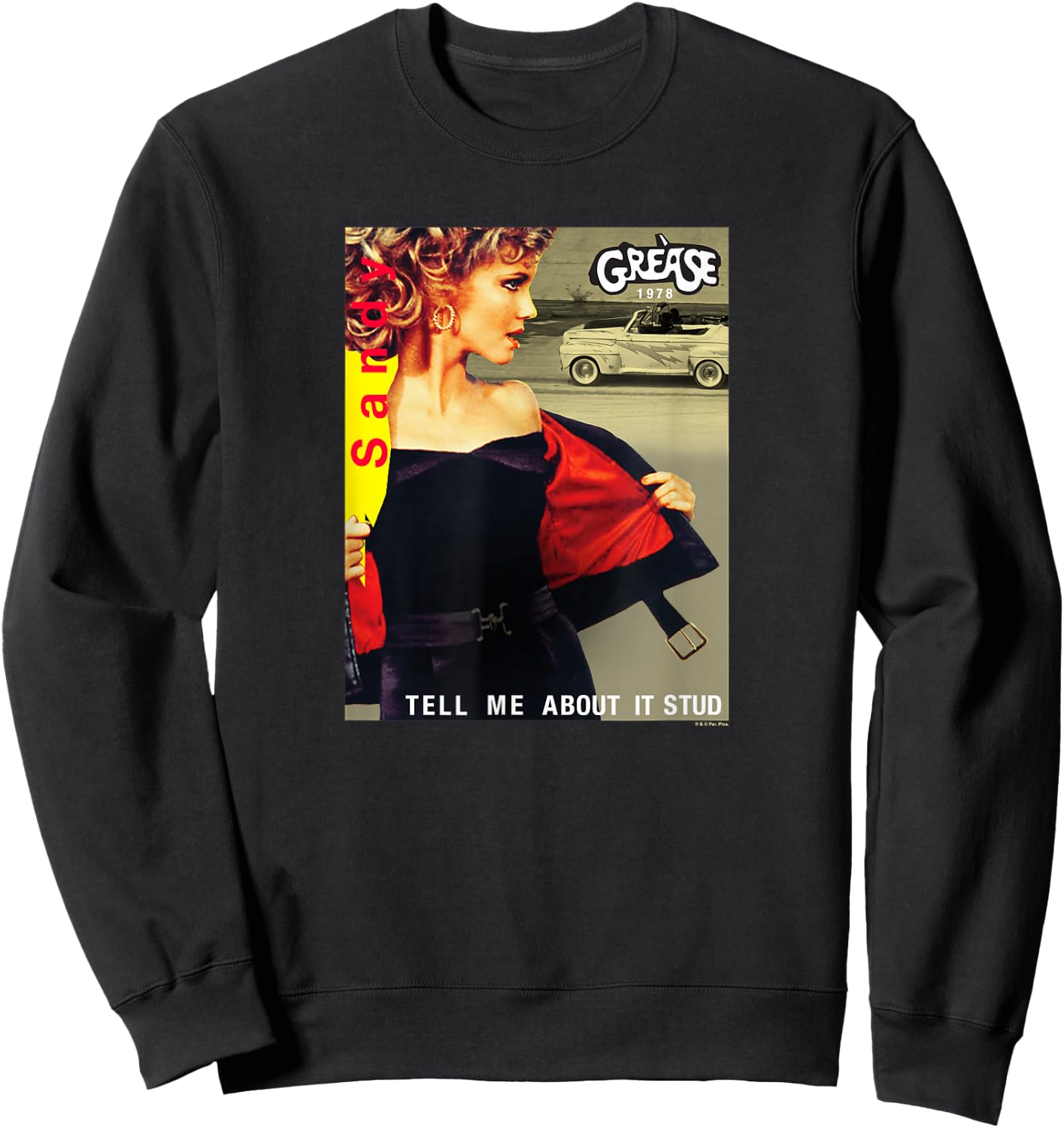 Grease - Sandy Tell Me About It Sweatshirt - Sweatshirt | Black