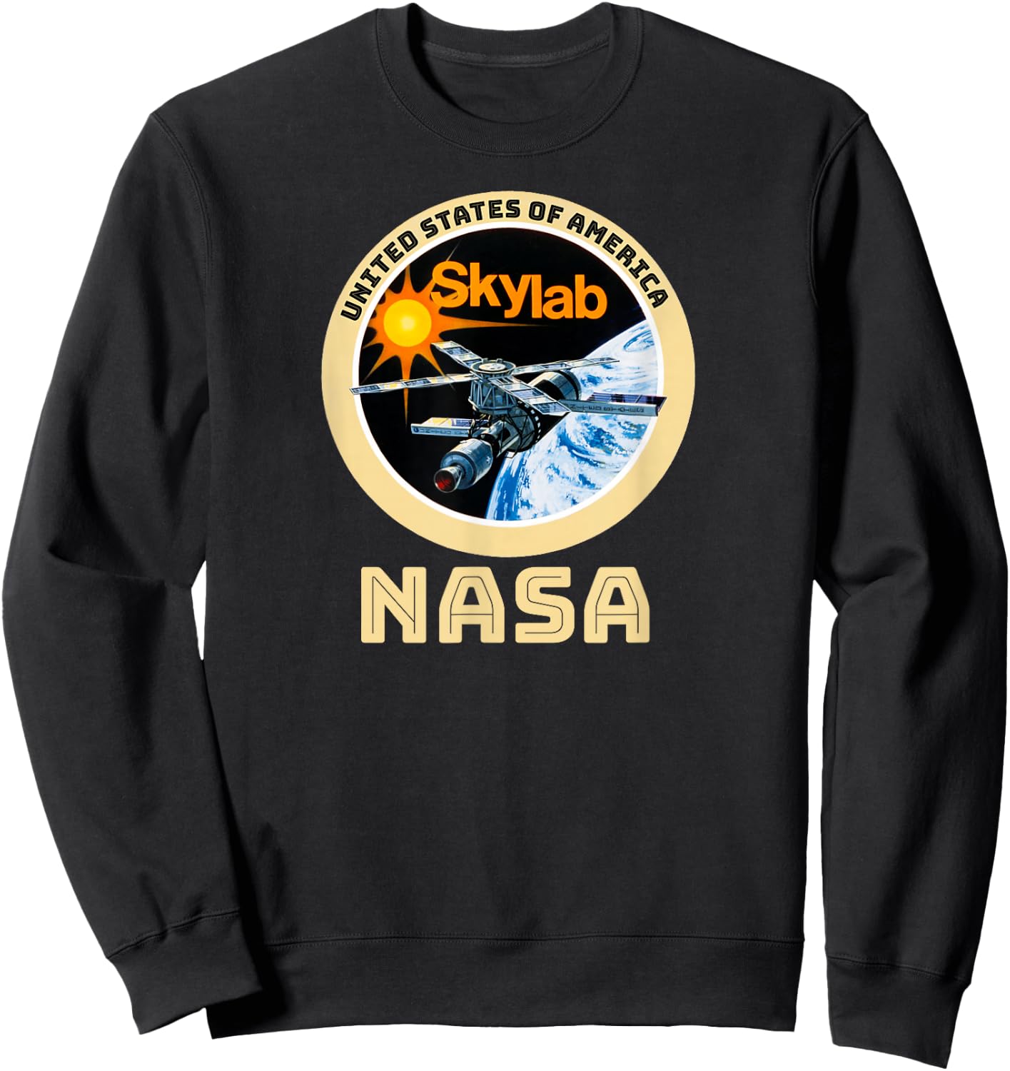 USA Skylab NASA T Shirt Sweatshirt - Sweatshirt | Black