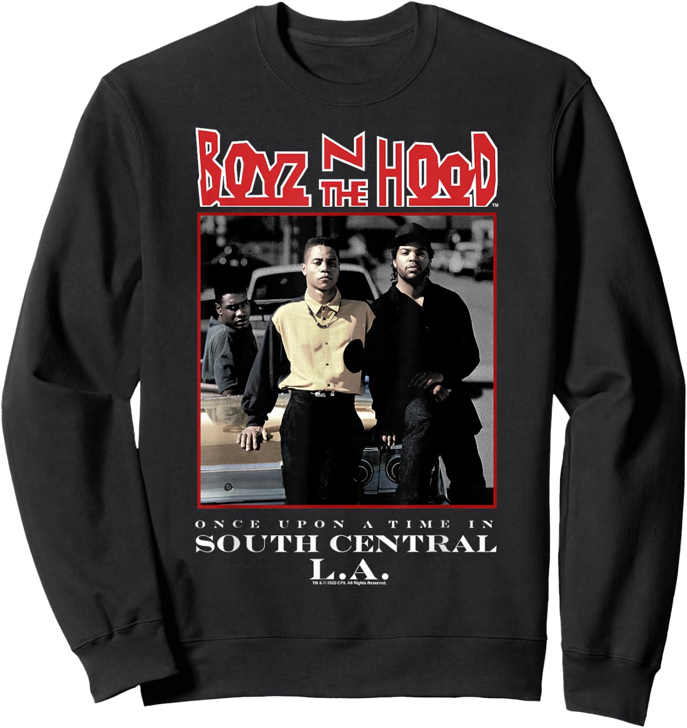 Boyz N The Hood Group Movie Poster Sweatshirt - Sweatshirt | Black