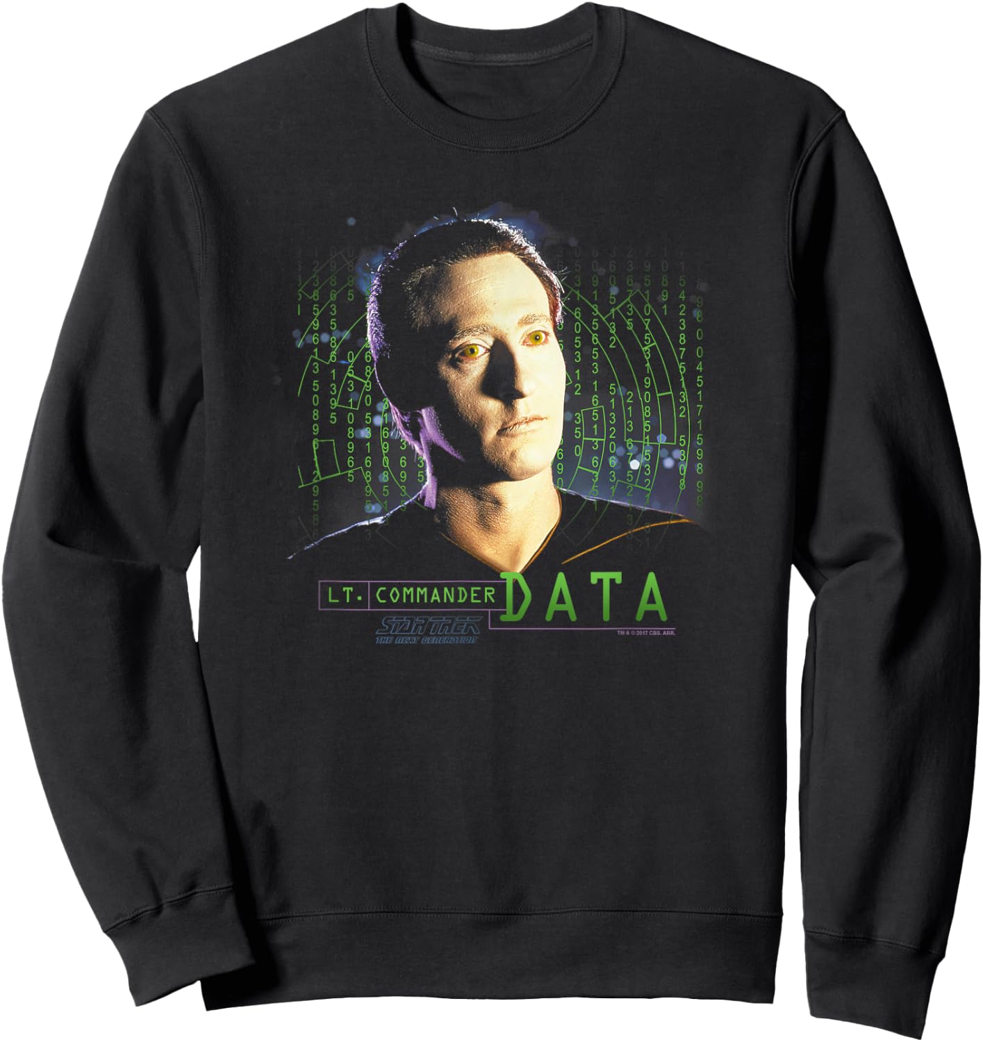 Star Trek Data Sweatshirt - Sweatshirt | Black