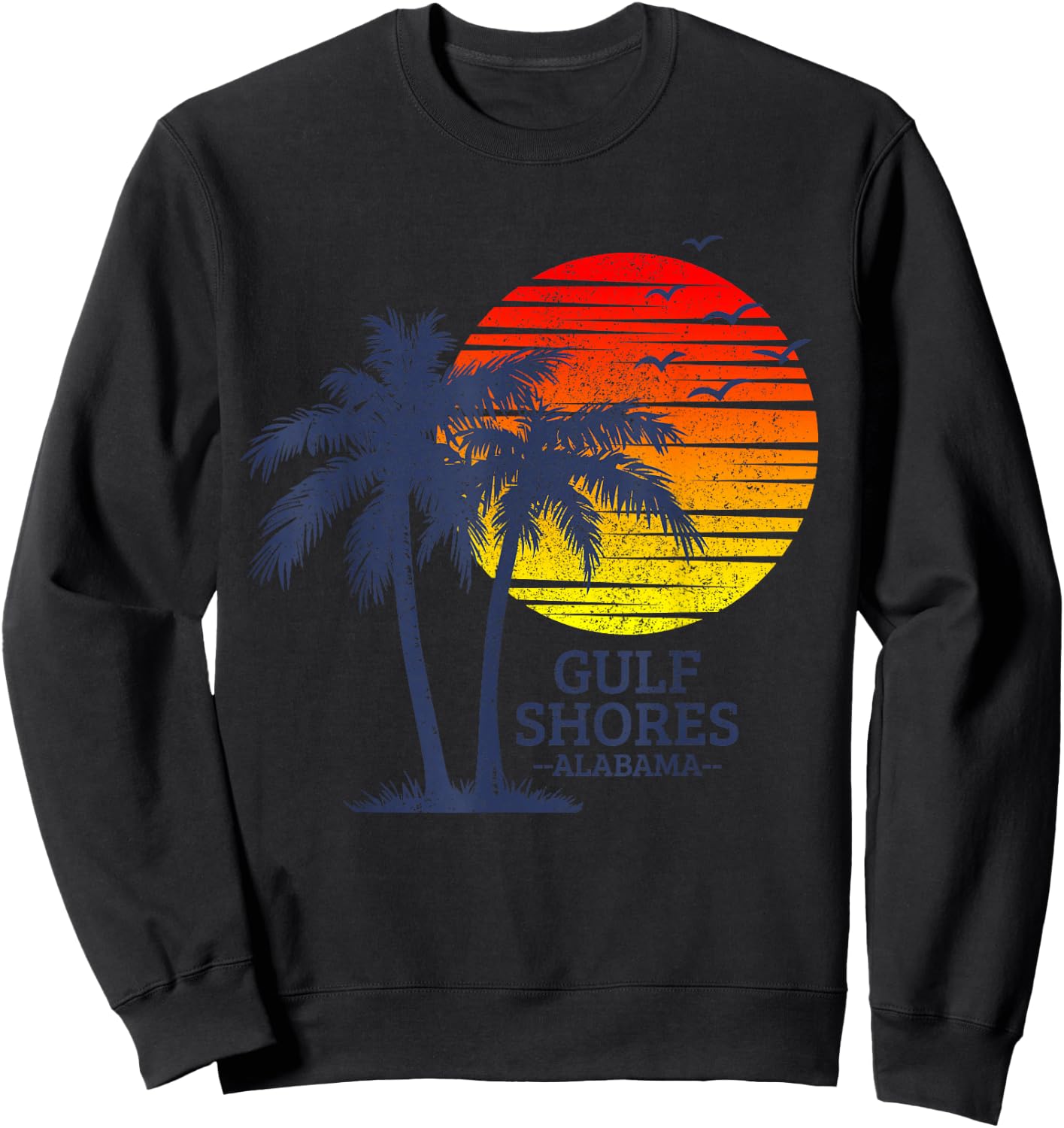 Gulf Shores Alabama Sweatshirt - Sweatshirt | Black