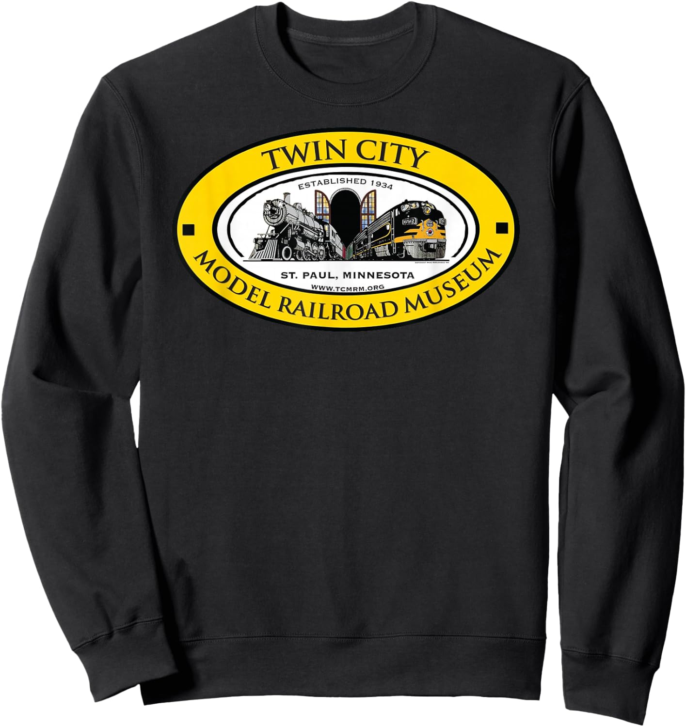 Twin City Model Railroad Museum Sweatshirt - Sweatshirt | Black