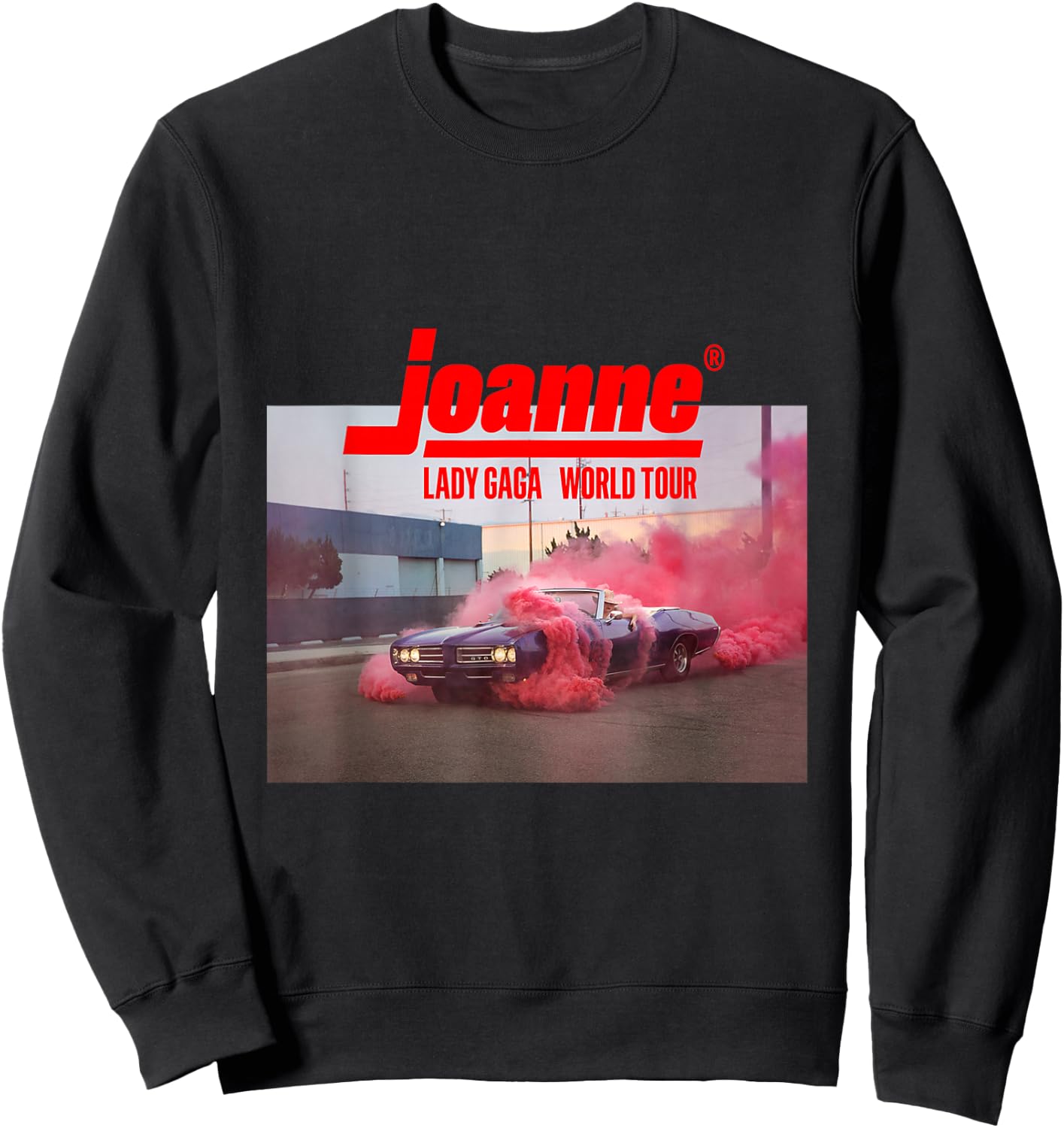 Lady Gaga Official Joanne World Tour Black Sweatshirt - Sweatshirt | Black