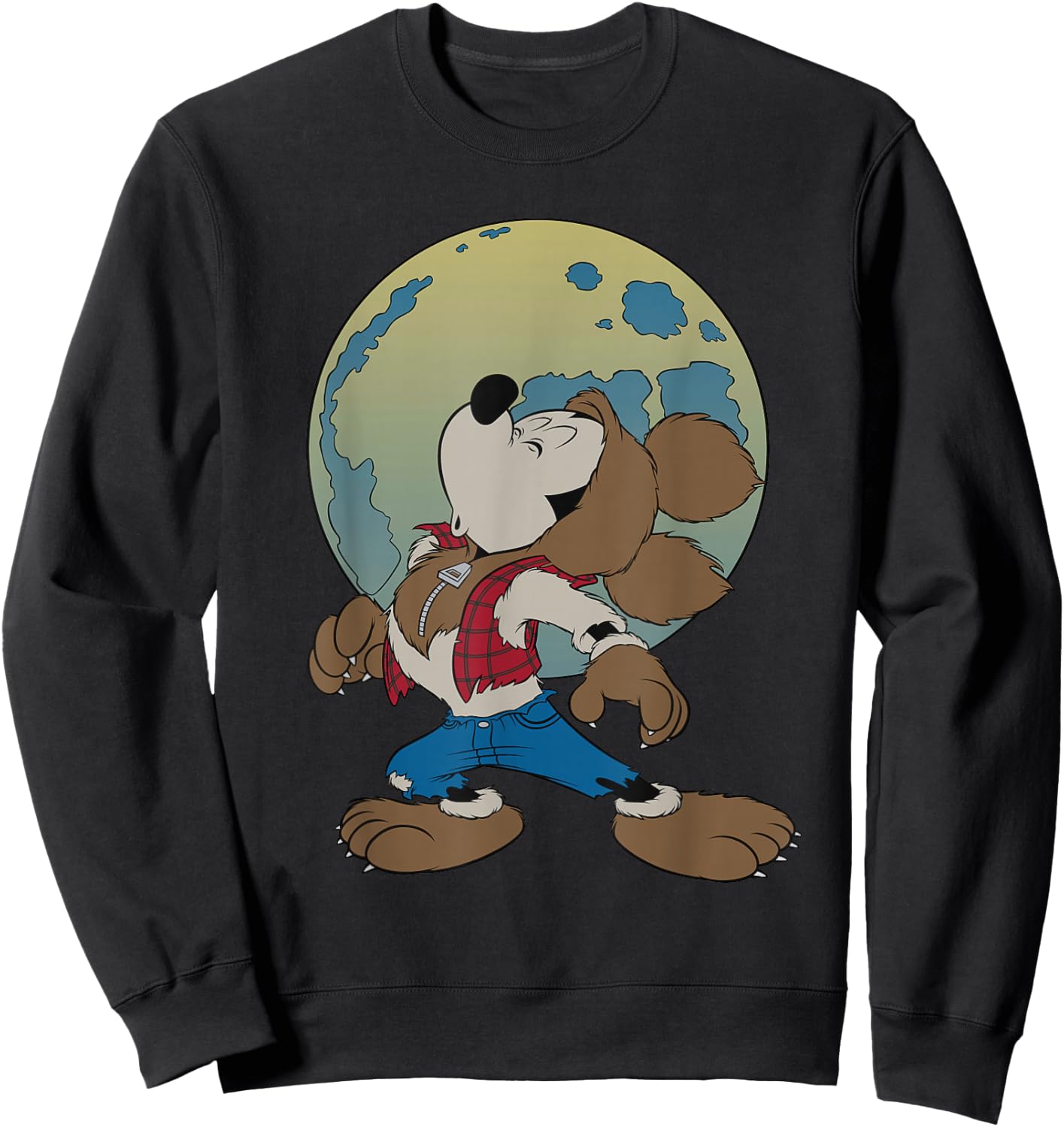 Disney Mickey Mouse Werewolf Halloween Costume Sweatshirt - Sweatshirt | Black
