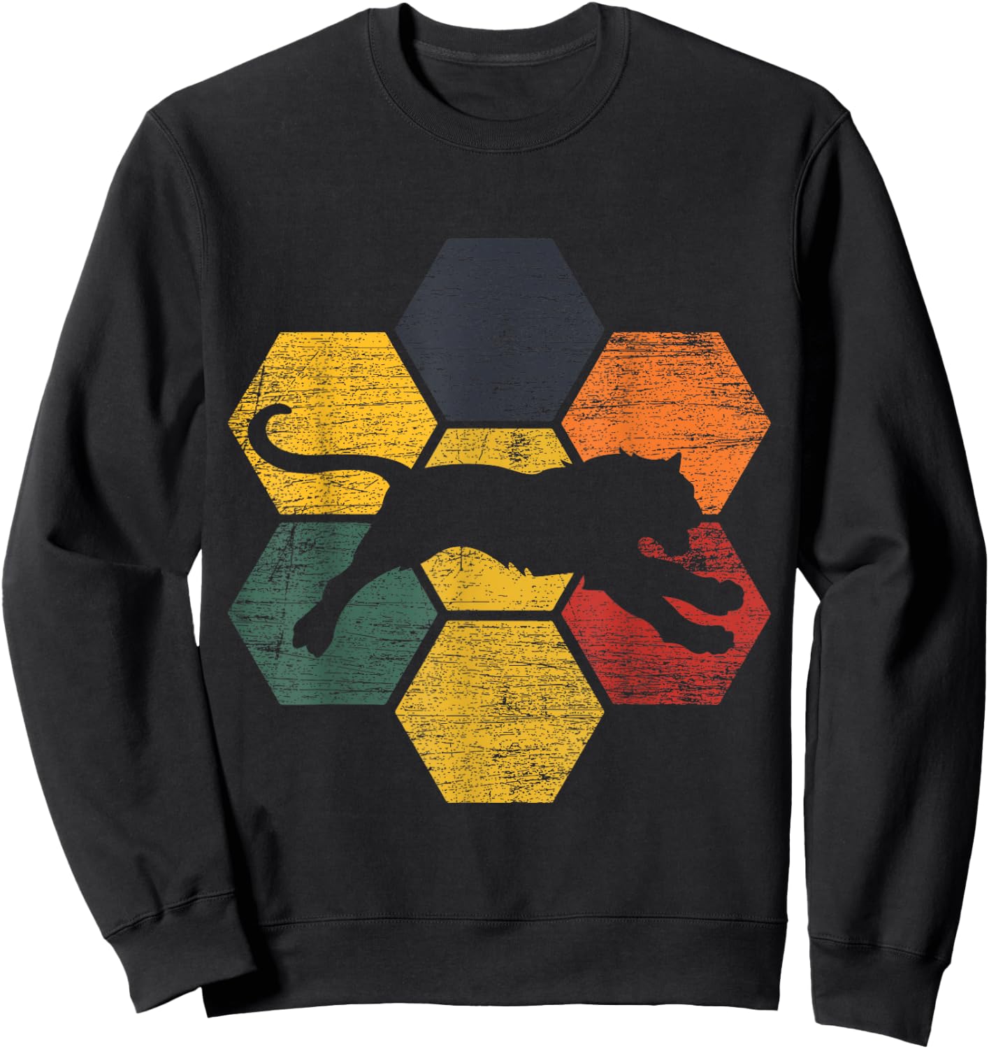 Retro Tiger Sweatshirt - Sweatshirt | Black
