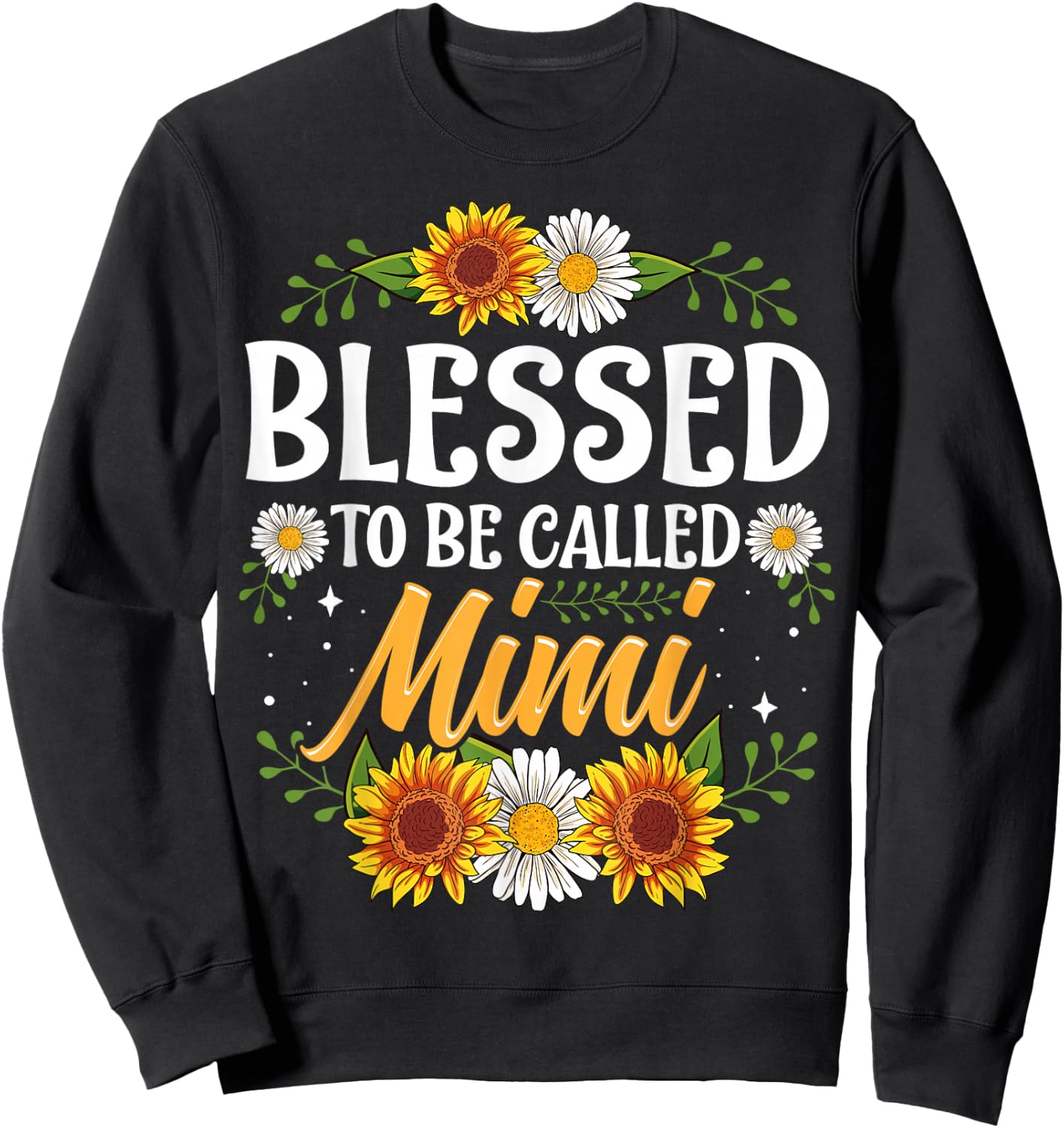 Blessed To Be Called Mimi Shirt Mothers Day Sweatshirt - Sweatshirt | Black