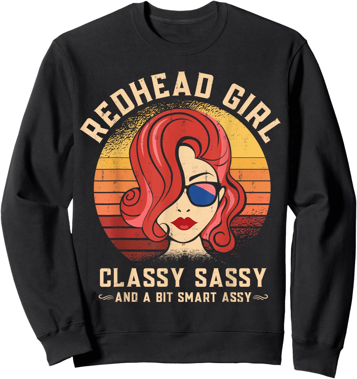 Red Hair funny Redhead Sweatshirt - Sweatshirt | Black