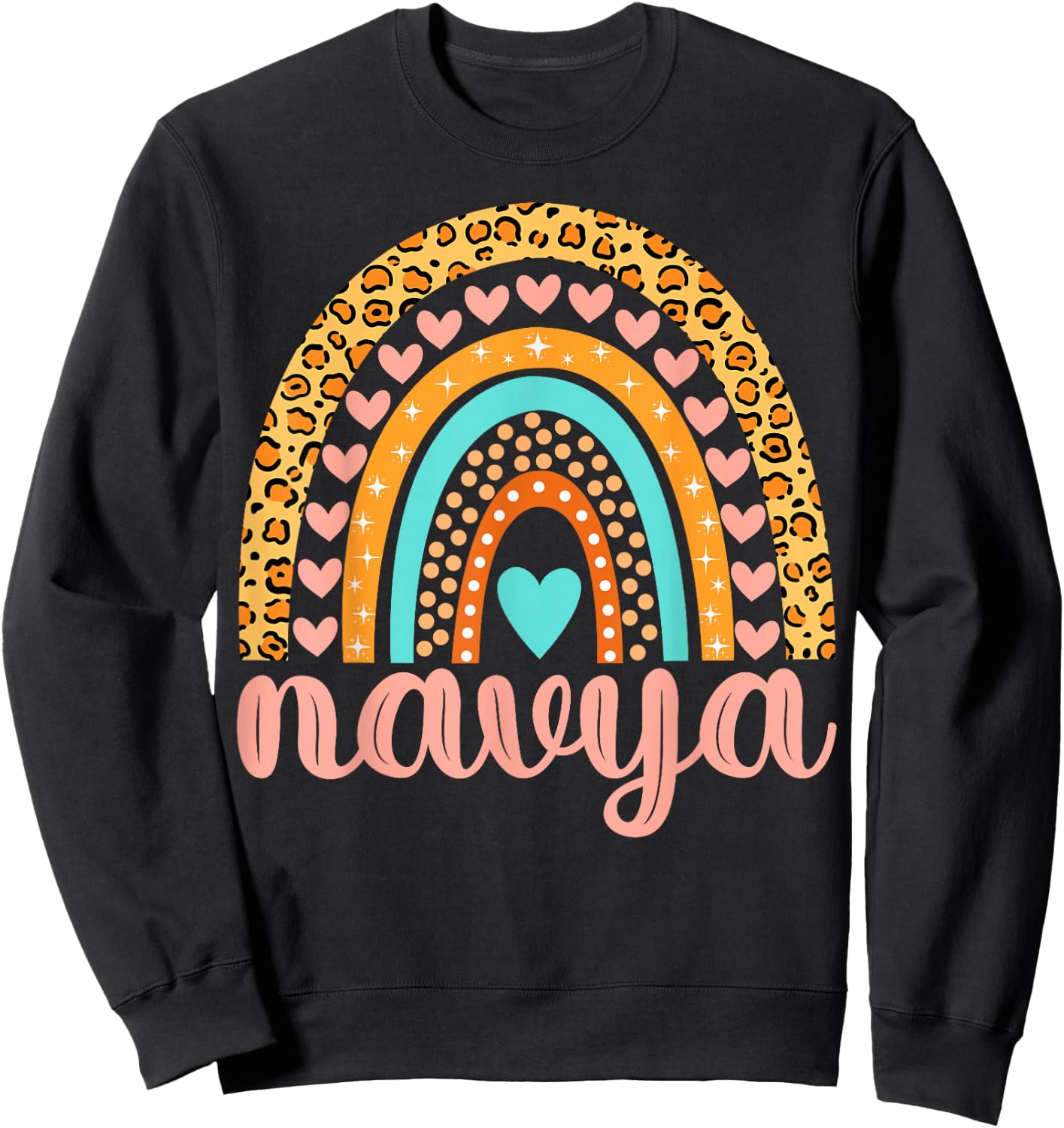 Navya Navya Name Birthday Shirt Gift Sweatshirt - Sweatshirt | Black