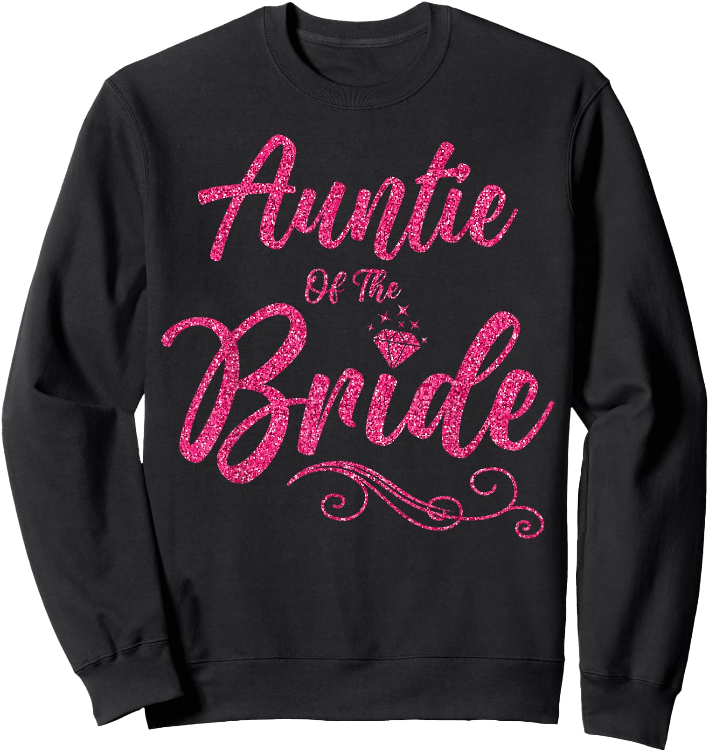 Aunt Of The Bride Bridesmaid Girls Club Bachelorette Party Sweatshirt - Sweatshirt | Black