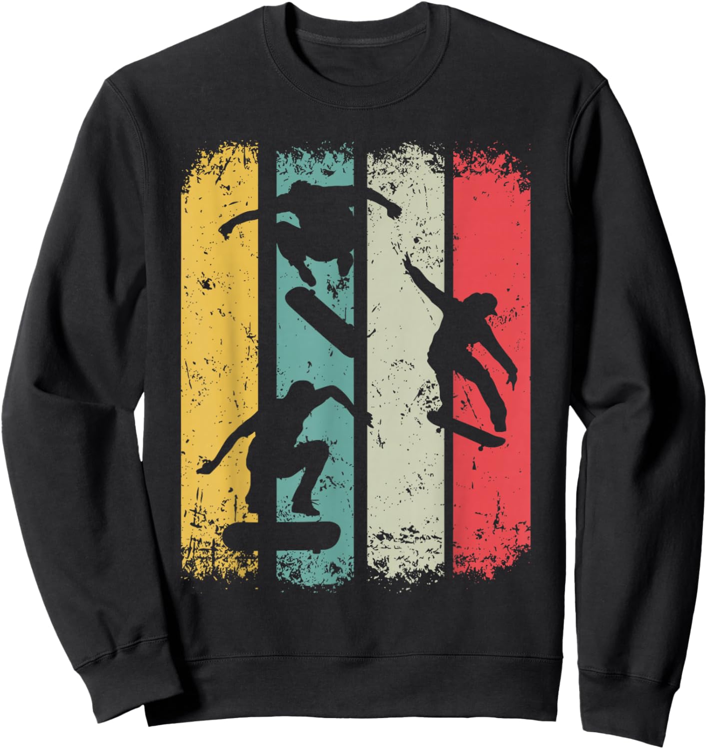 Skateboard Skater Boys Skateboarders Kids - Skateboarding Sweatshirt - Sweatshirt | Black