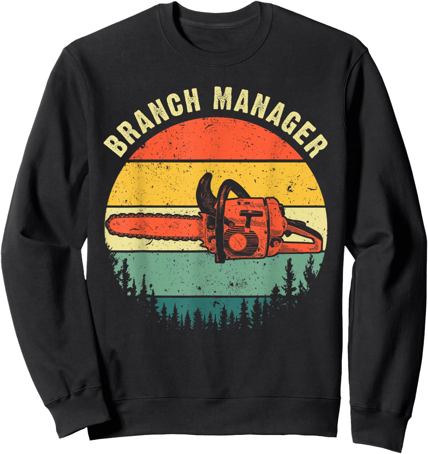 Cool Lumberjack Art Men Women Arborist Logger Branch Manager Small Sweatshirt - Sweatshirt | Black