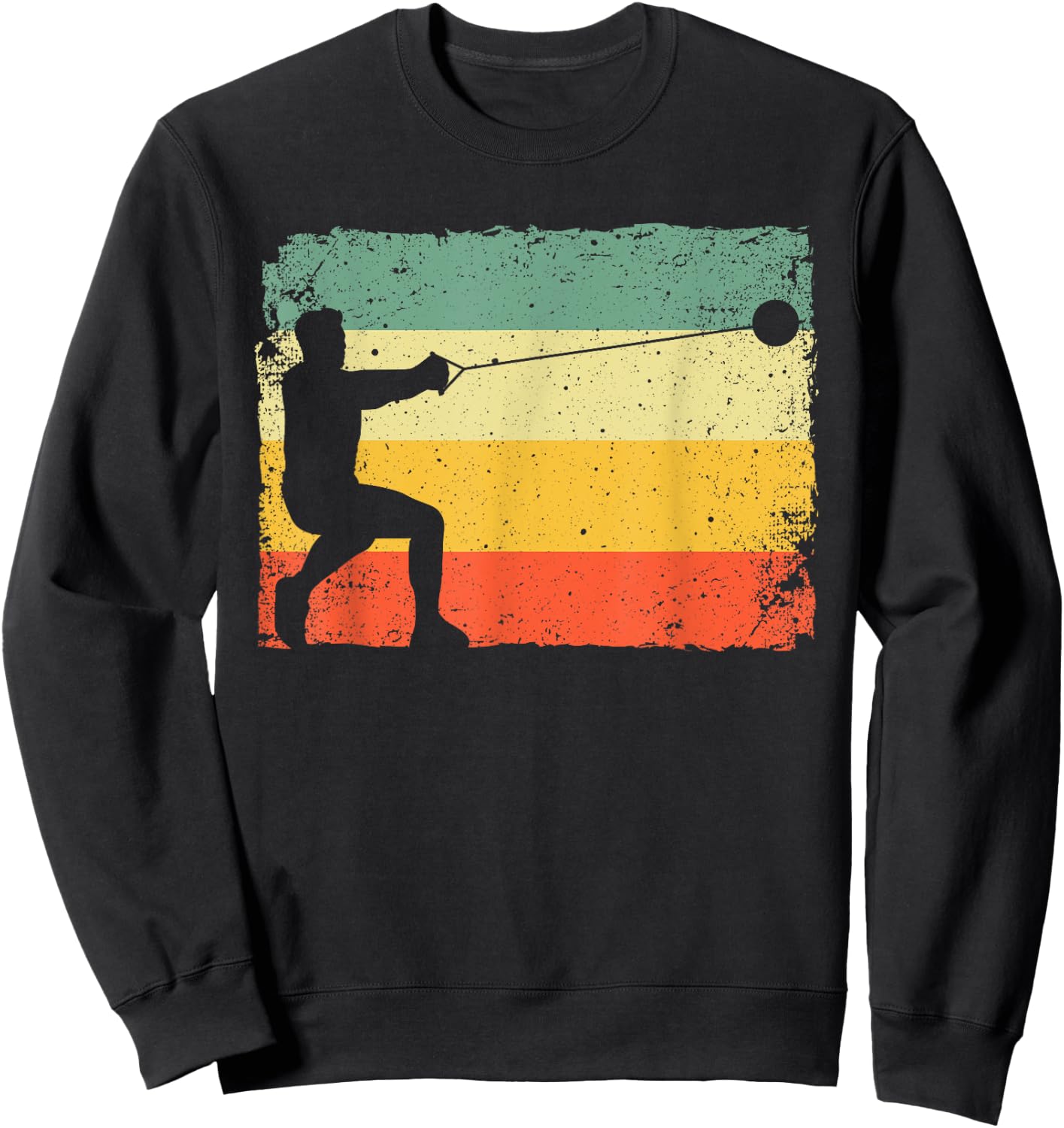 Funny Hammer Track And Field Design Men Women Hammer Thrower Sweatshirt - Sweatshirt | Black