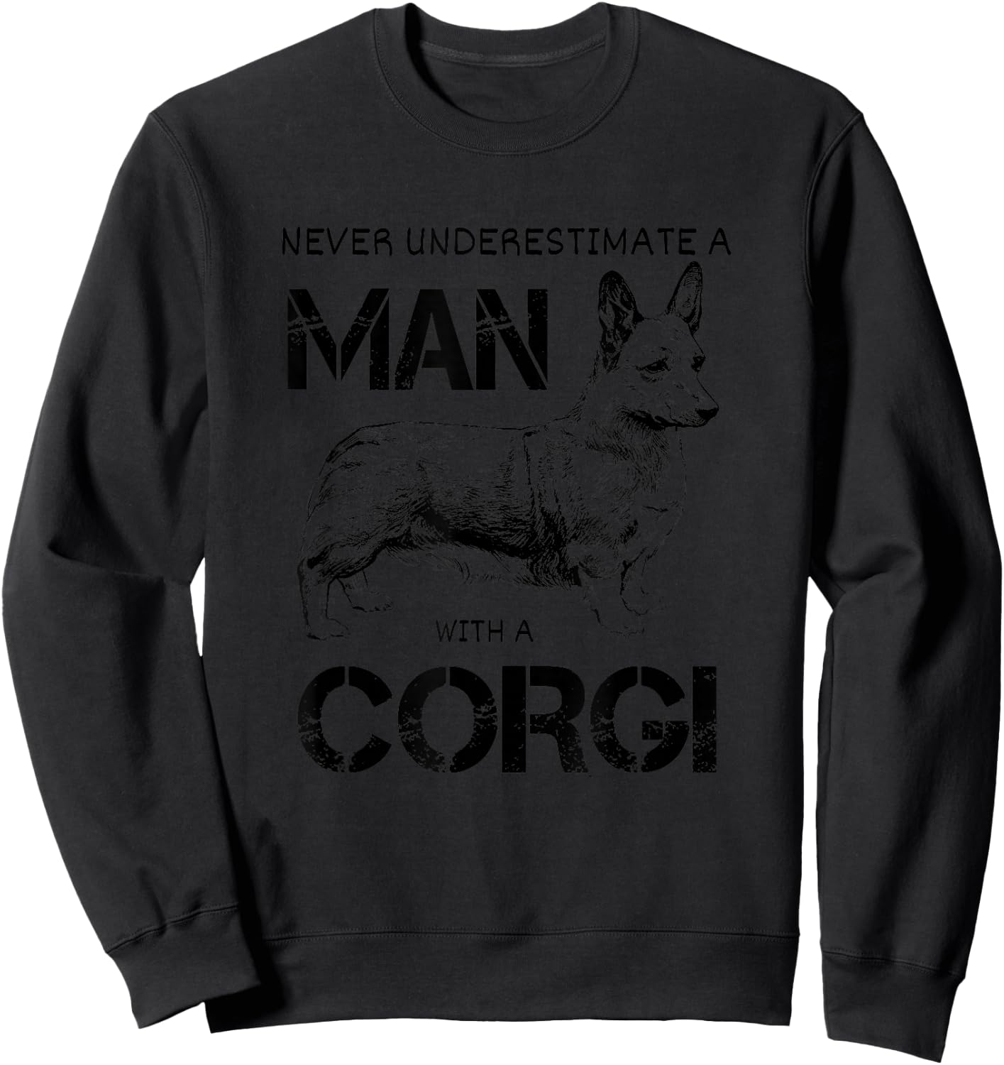 Corgi Dad Sweatshirt - Sweatshirt | Black