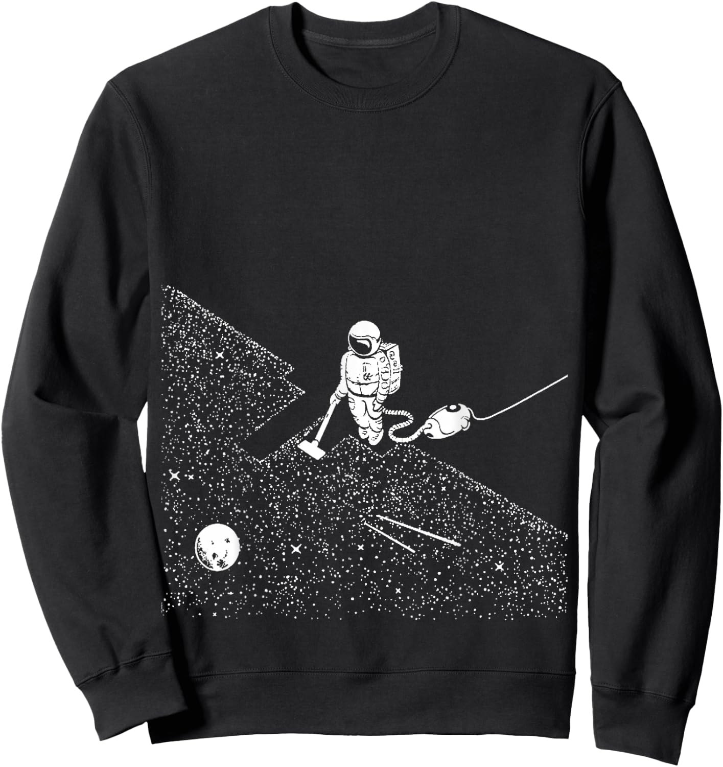Space Vacuuming Sweatshirt - Sweatshirt | Black