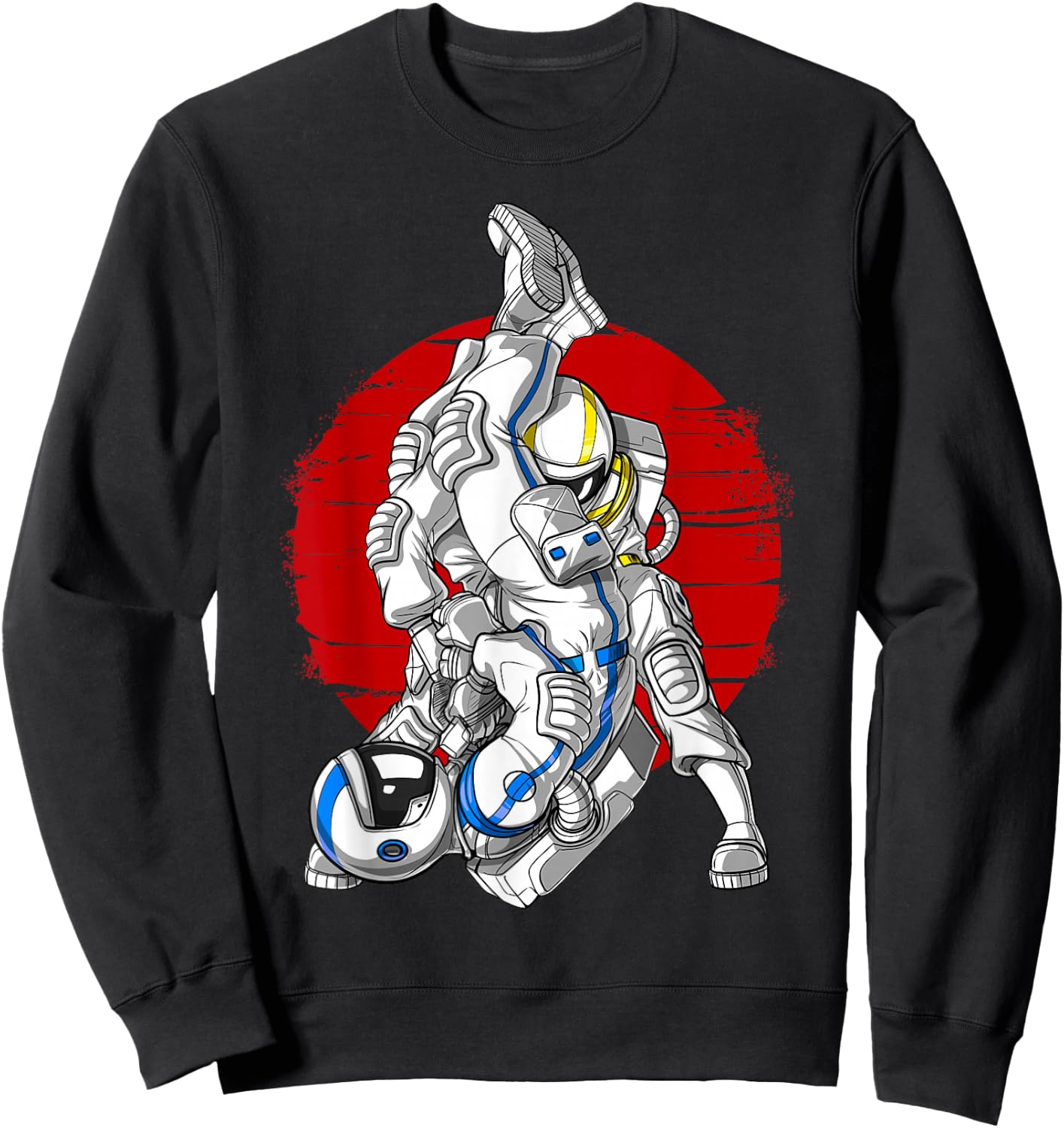 Astronaut Jiu-Jitsu Judo BJJ Martial Arts Ground Fighting Sweatshirt - Sweatshirt | Black