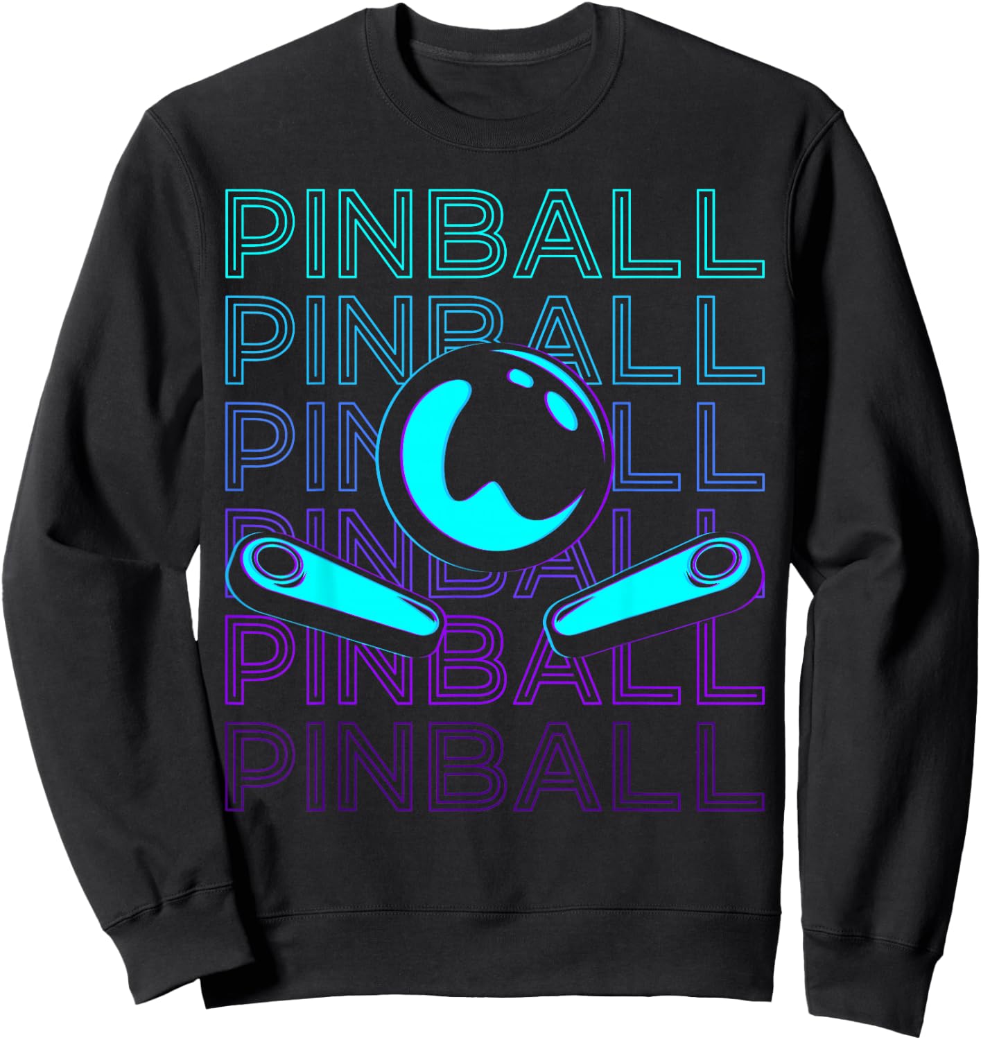 Pinball Player Retro Sweatshirt - Sweatshirt | Black