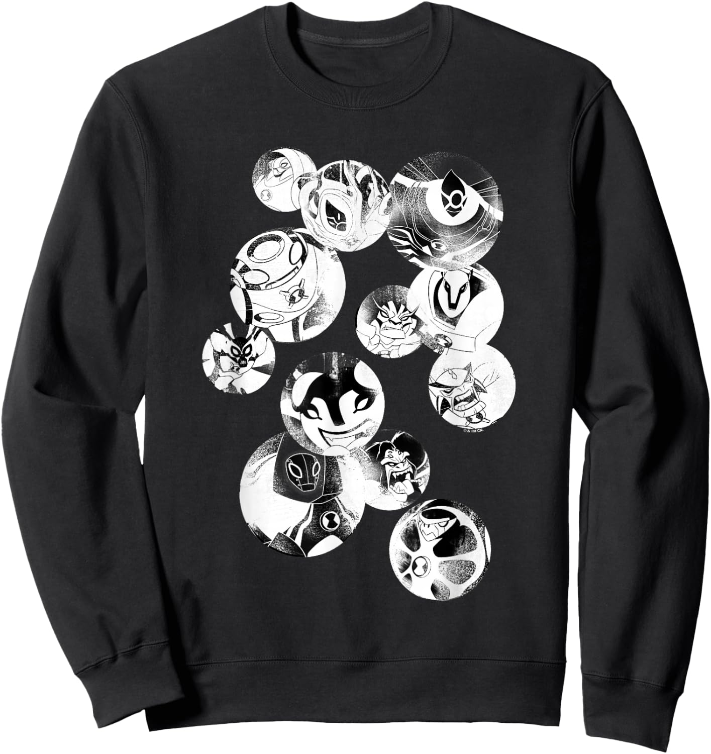Ben 10 Ultimate Alien: Cosmic Destruction Hero Bubbles Faded Sweatshirt - Sweatshirt | Black