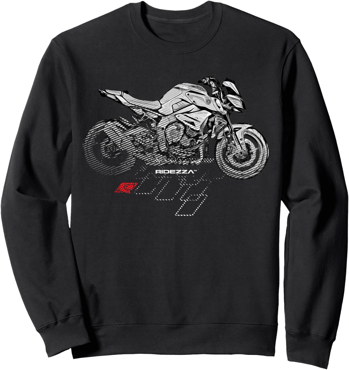 Ridezza SuperGP FZ10 MT10 Motorcyclist Sweatshirt - Sweatshirt | Black