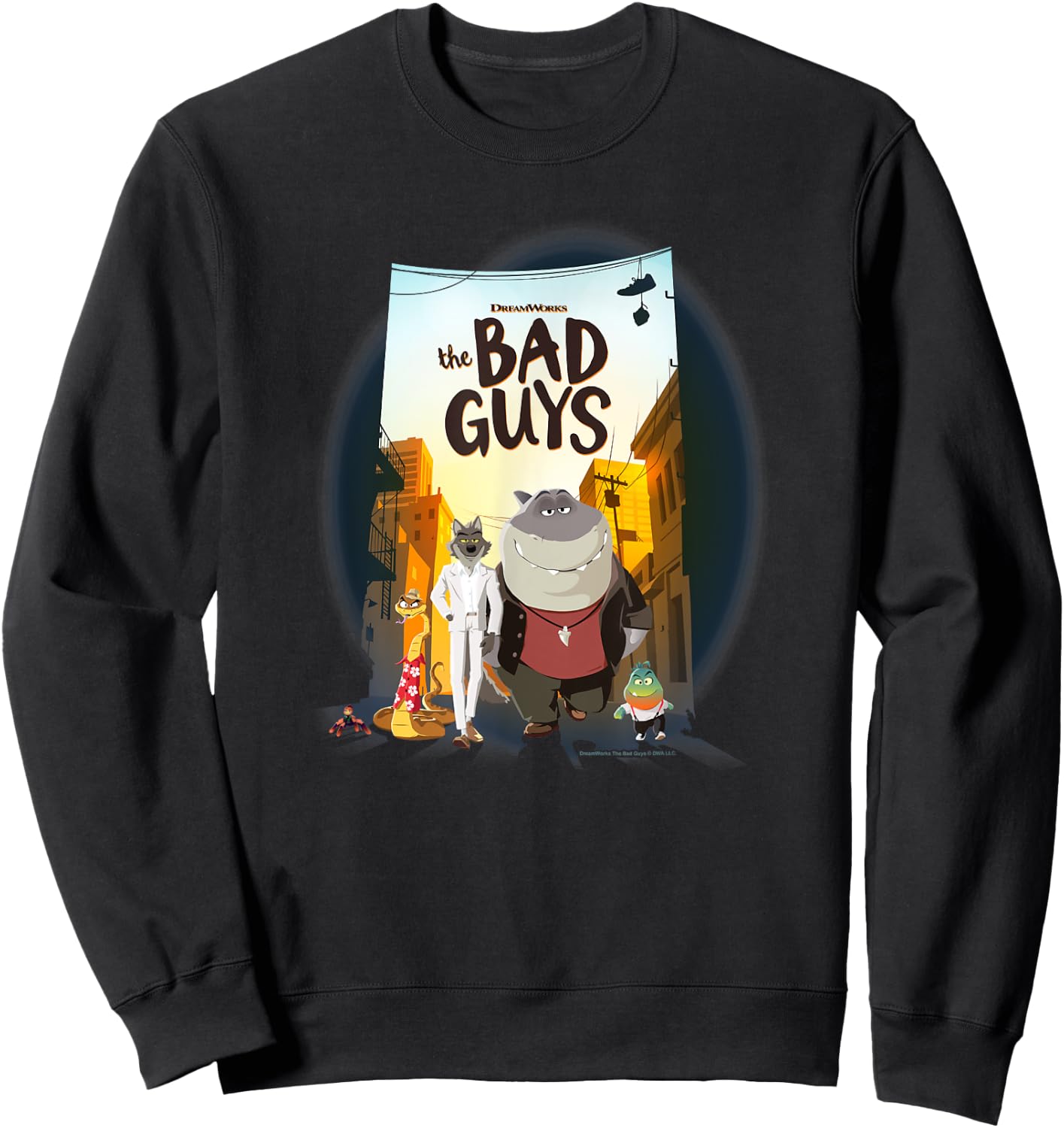 The Bad Guys Group Movie Poster Alternate Sweatshirt - Sweatshirt | Black