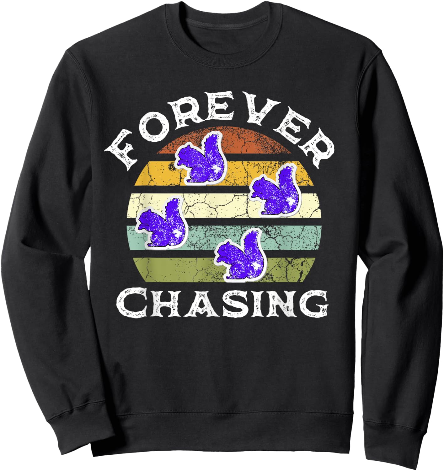 Purple Squirrel Forever Chasing Funny Recruiter Recruiting Sweatshirt - Sweatshirt | Black