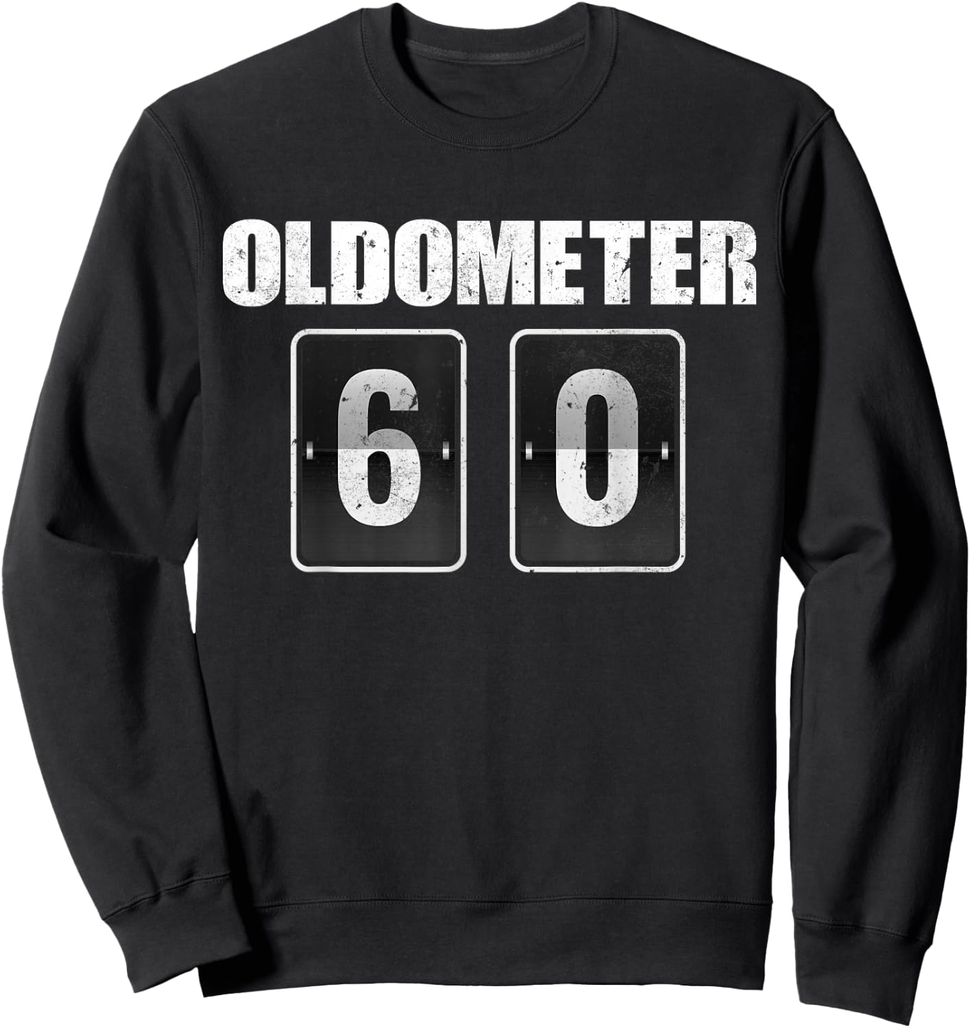 Funny 60th Birthday Party 60 yrs Old Joke Odometer Cars Sweatshirt - Sweatshirt | Black