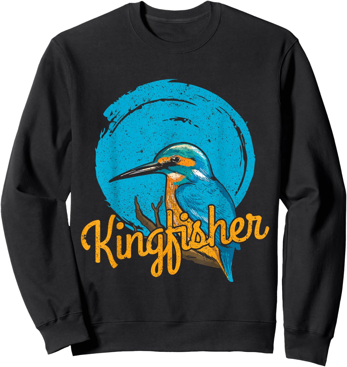 Kingfisher bird design gift bird lover Sweatshirt - Sweatshirt | Black