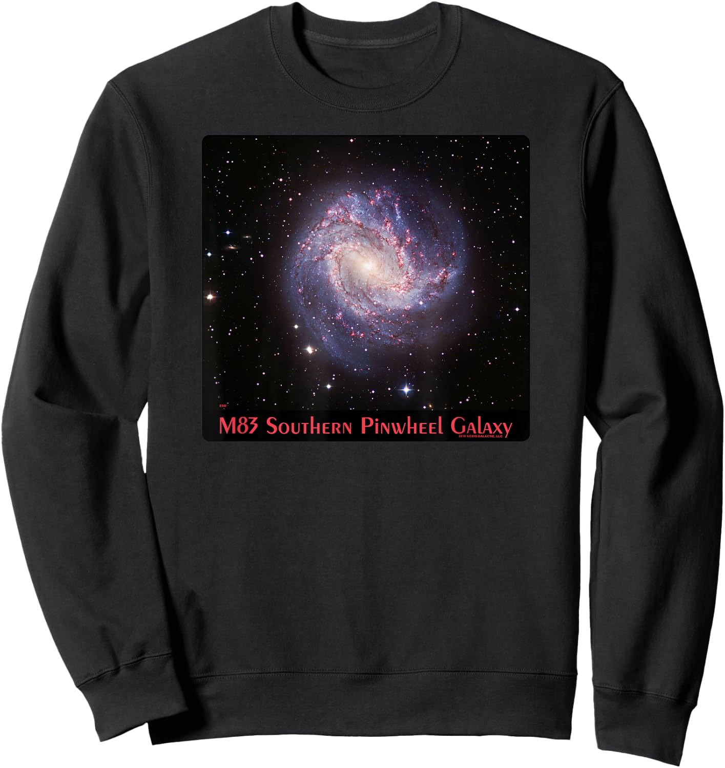 M83 Southern Pinwheel Galaxy Messier 83 Space Astronomy Sweatshirt - Sweatshirt | Black
