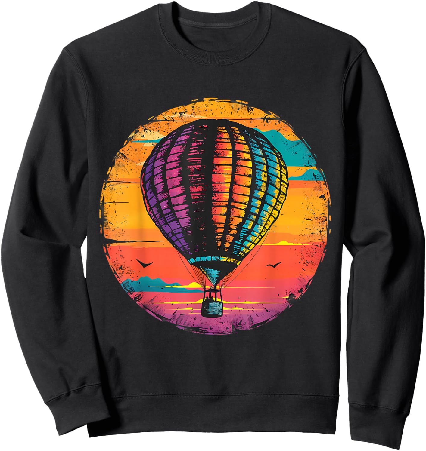 Hot Air Balloon Ride Festival Hot Air Ballooning Sweatshirt - Sweatshirt | Black