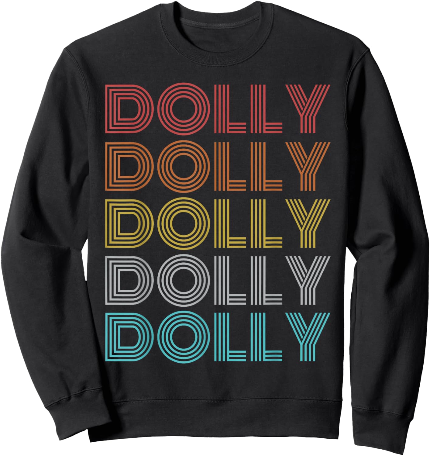 Retro Vintage Dolly Sweatshirt - Sweatshirt | Black