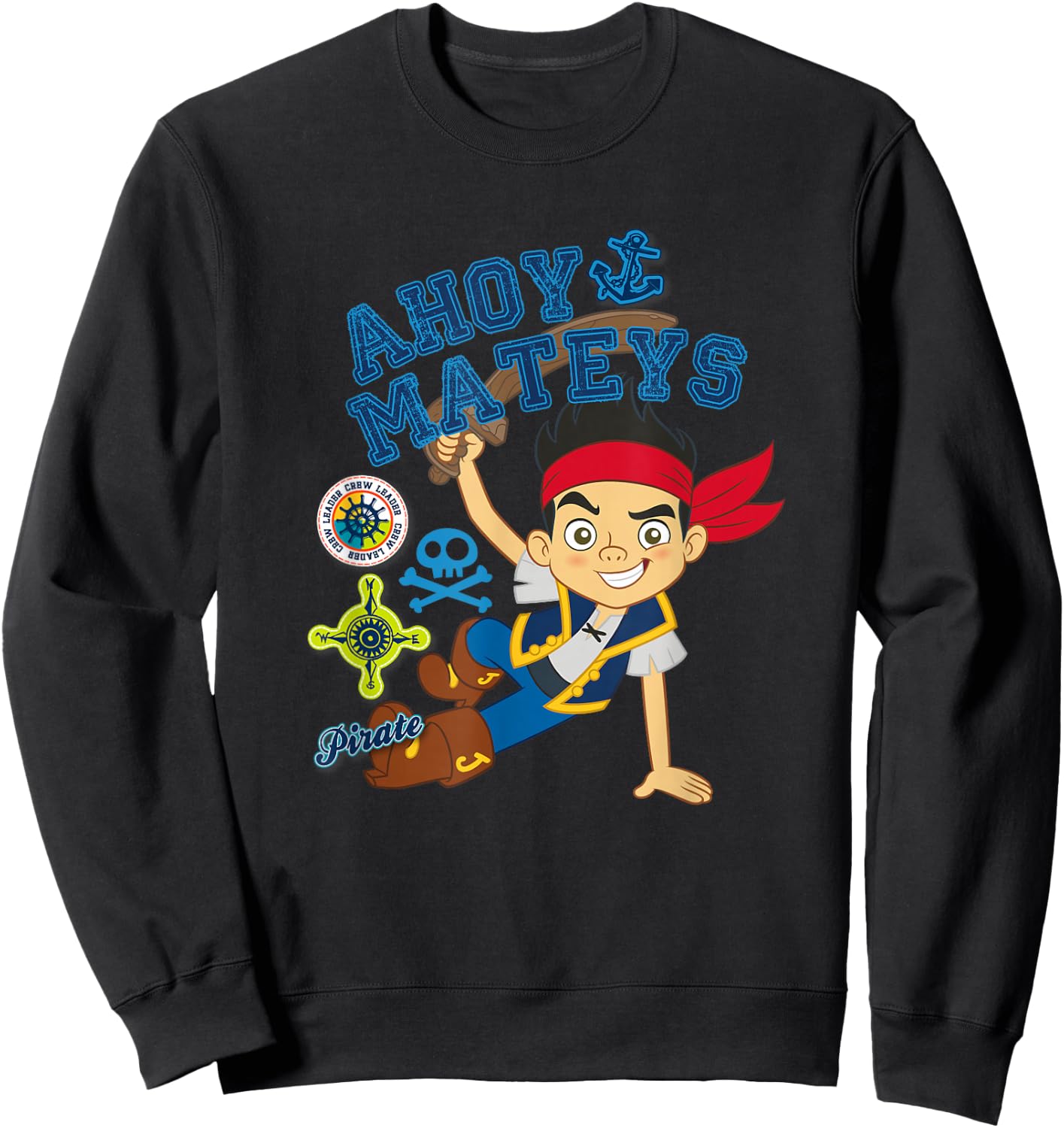 Disney Jake and the Never Land Pirates Ahoy Mateys Sweatshirt - Sweatshirt | Black