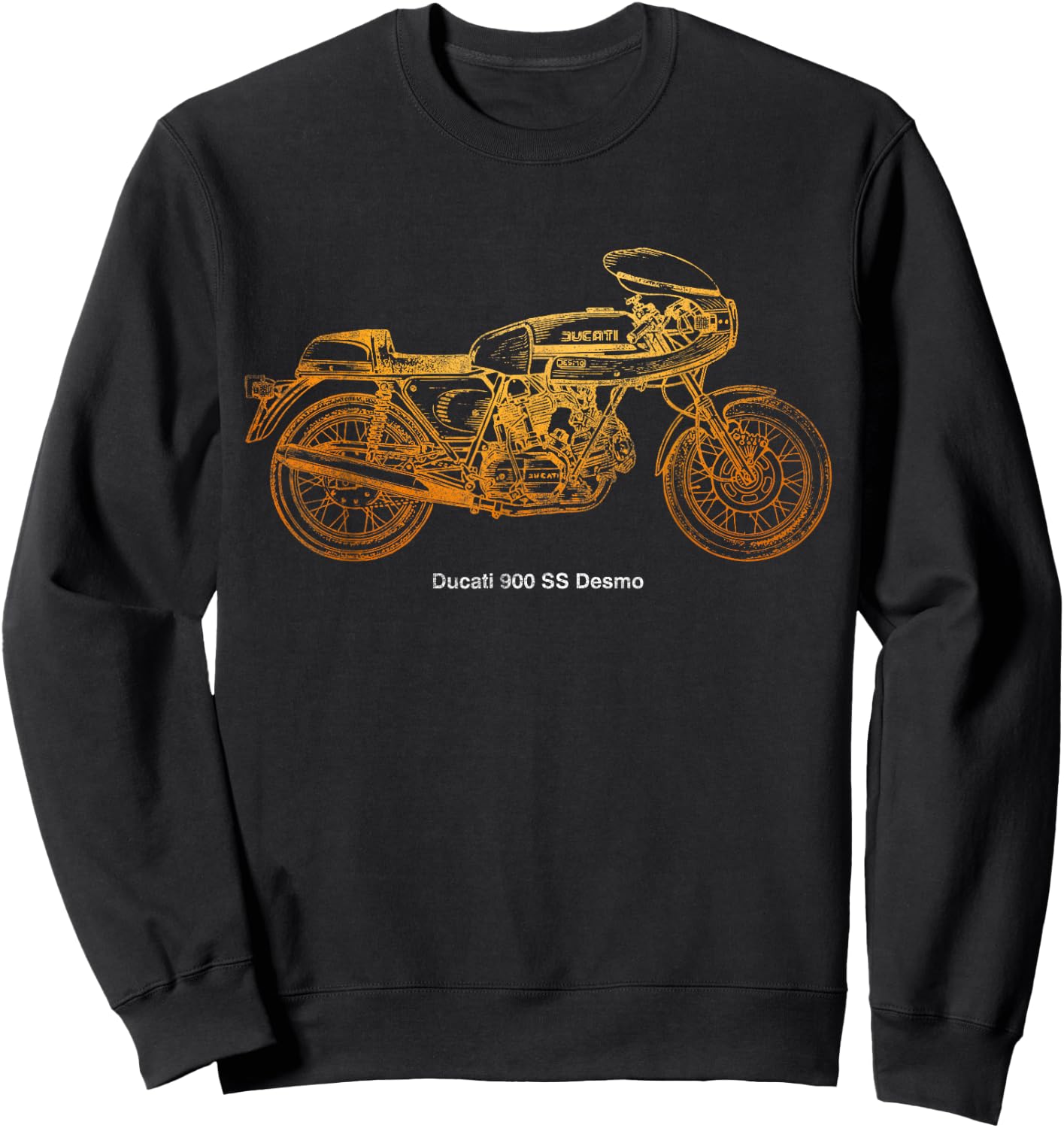 Vintage Classic Motorcycle 900 SS Desmo Shirt Automotive Sweatshirt - Sweatshirt | Black