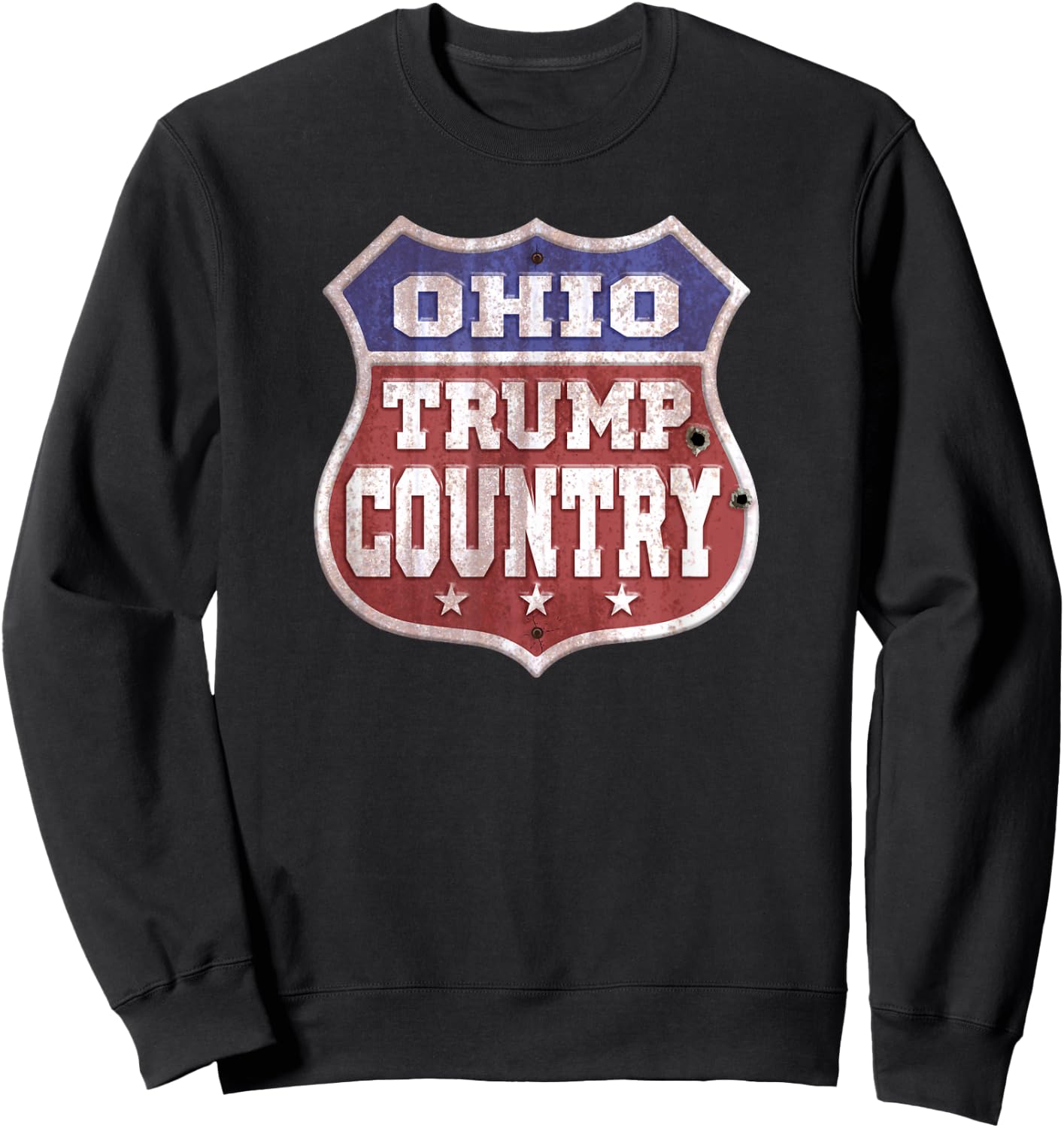 Trump 2024 Sign - Ohio Trump Country - Trump 2020 Sweatshirt - Sweatshirt | Black