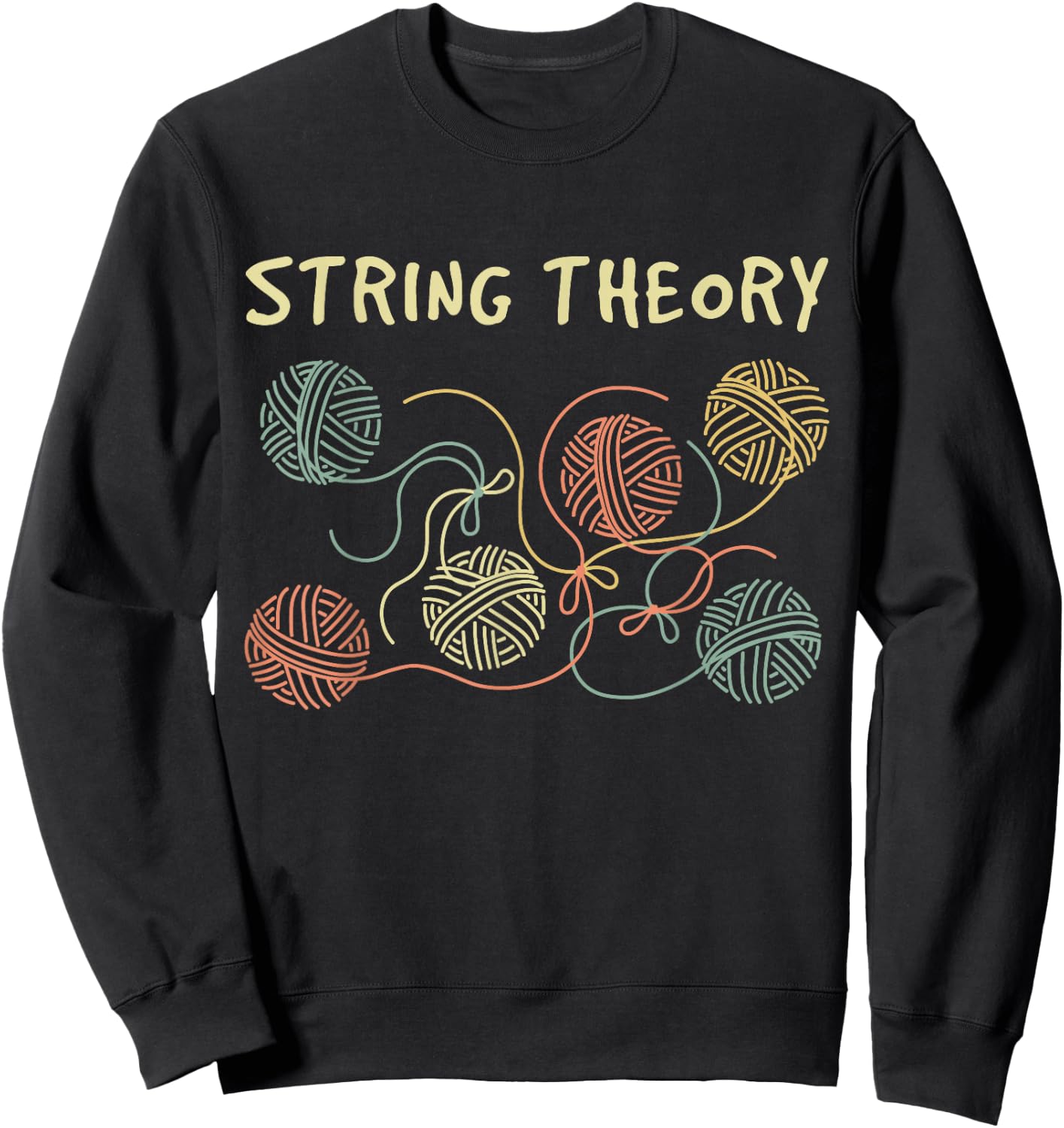 Tangled String Theory - Funny Higgs Boson Quantum Sweatshirt - Sweatshirt | Black