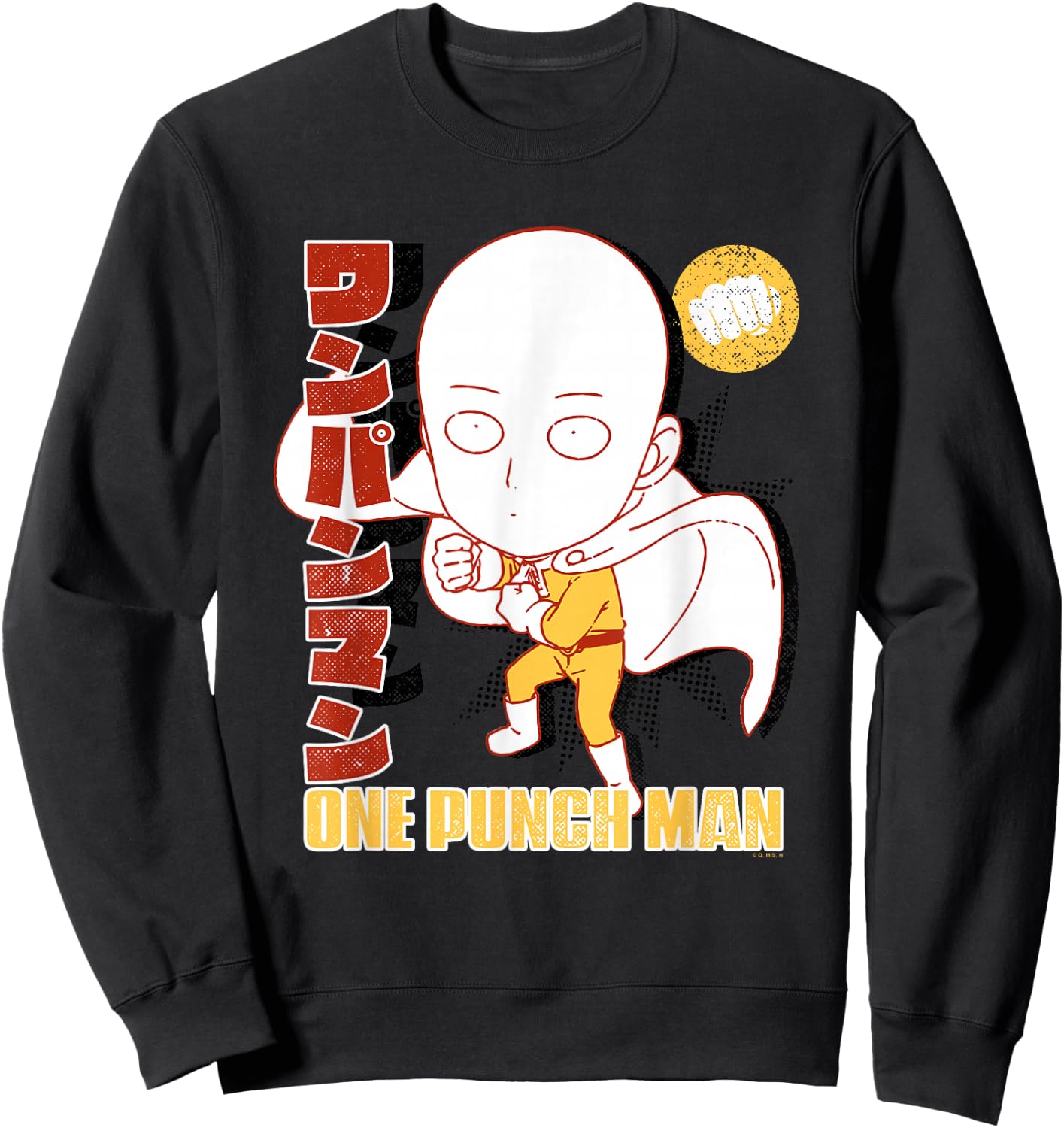 One Punch Man Comic Edit Sweatshirt - Sweatshirt | Black