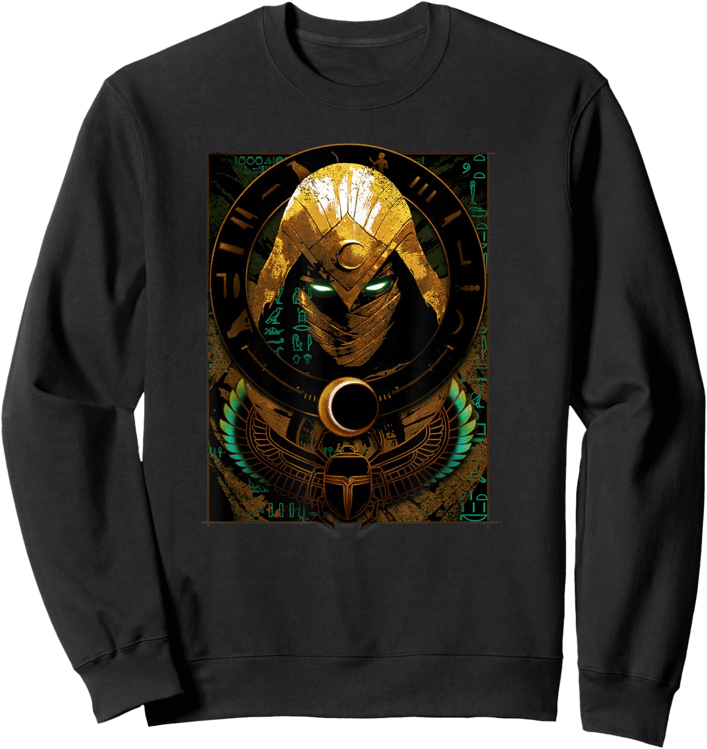 Marvel Moon Knight Scarab Moon Poster Sweatshirt - Sweatshirt | Black