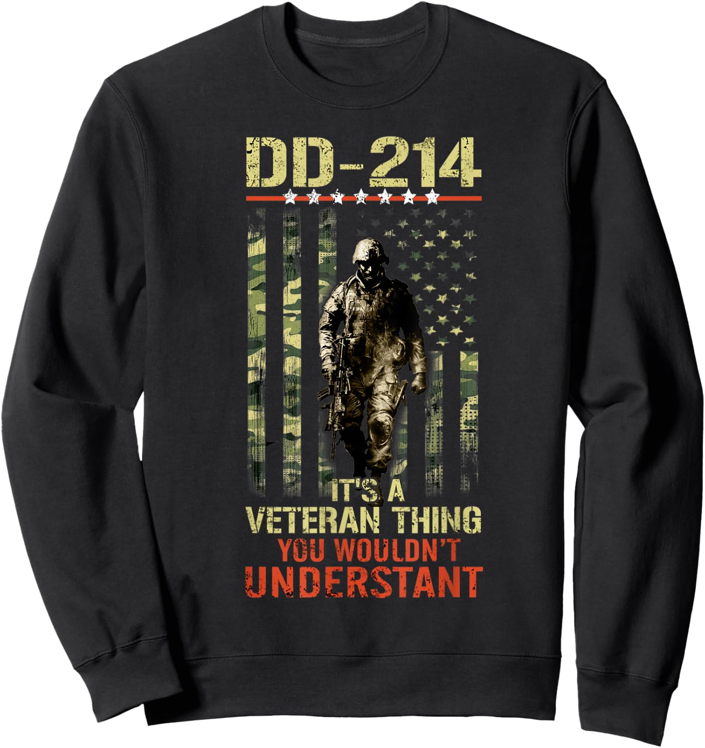 DD-214 It's A Veteran Thing You Wouldn't Understand Sweatshirt - Sweatshirt | Black