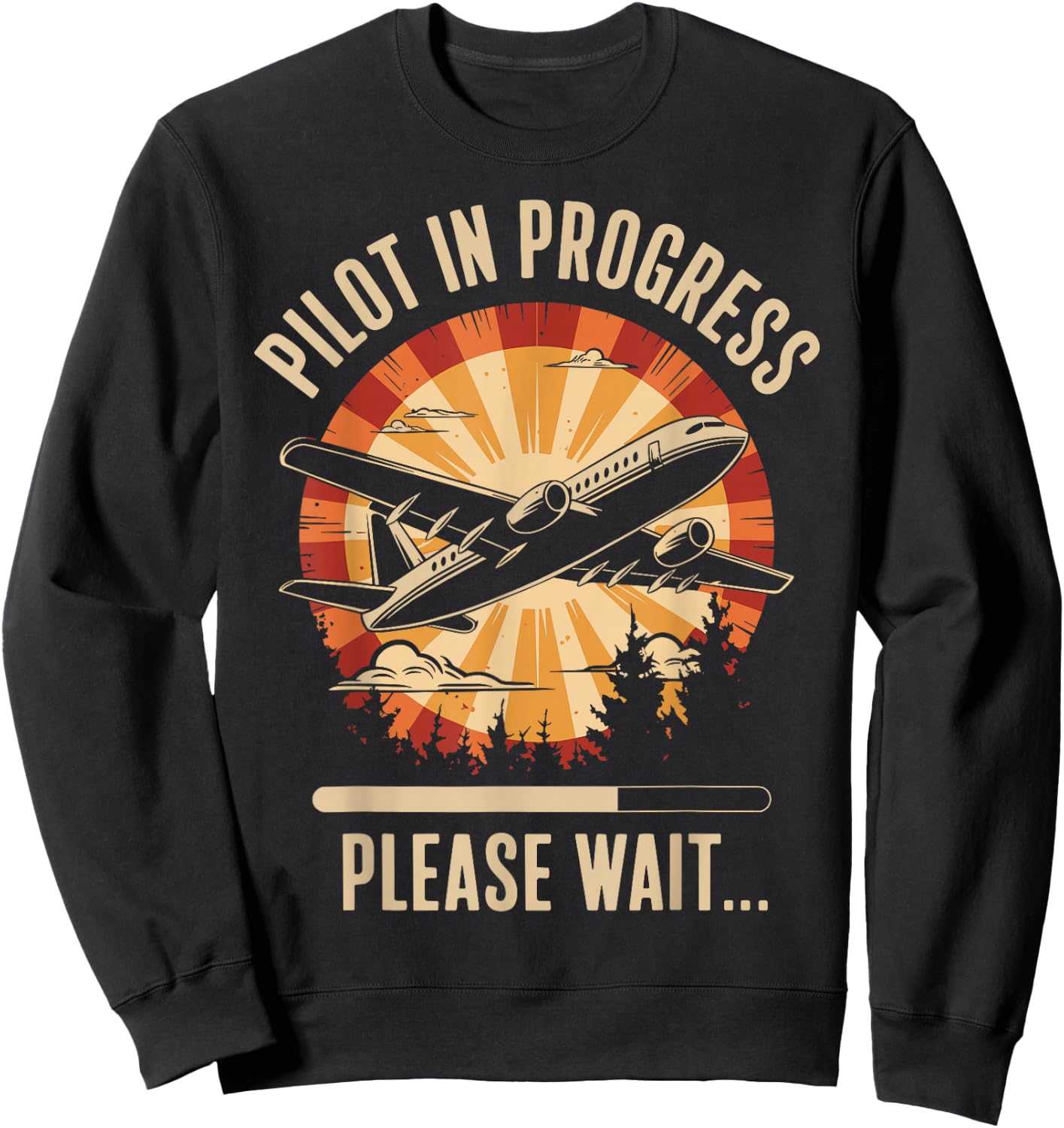 Pilot In Progress Future Pilot Sweatshirt - Sweatshirt | Black