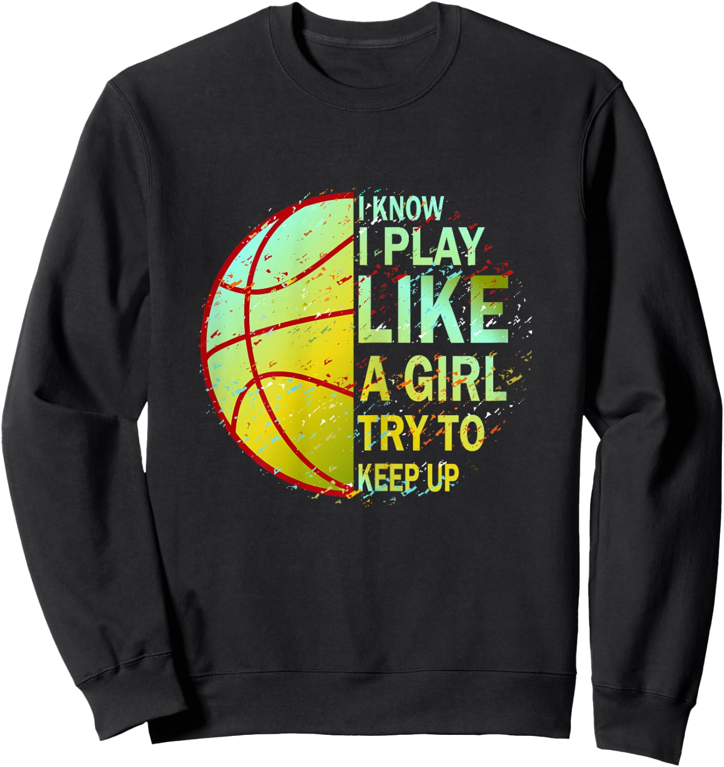 Girls Basketball Sweatshirt - Sweatshirt | Black