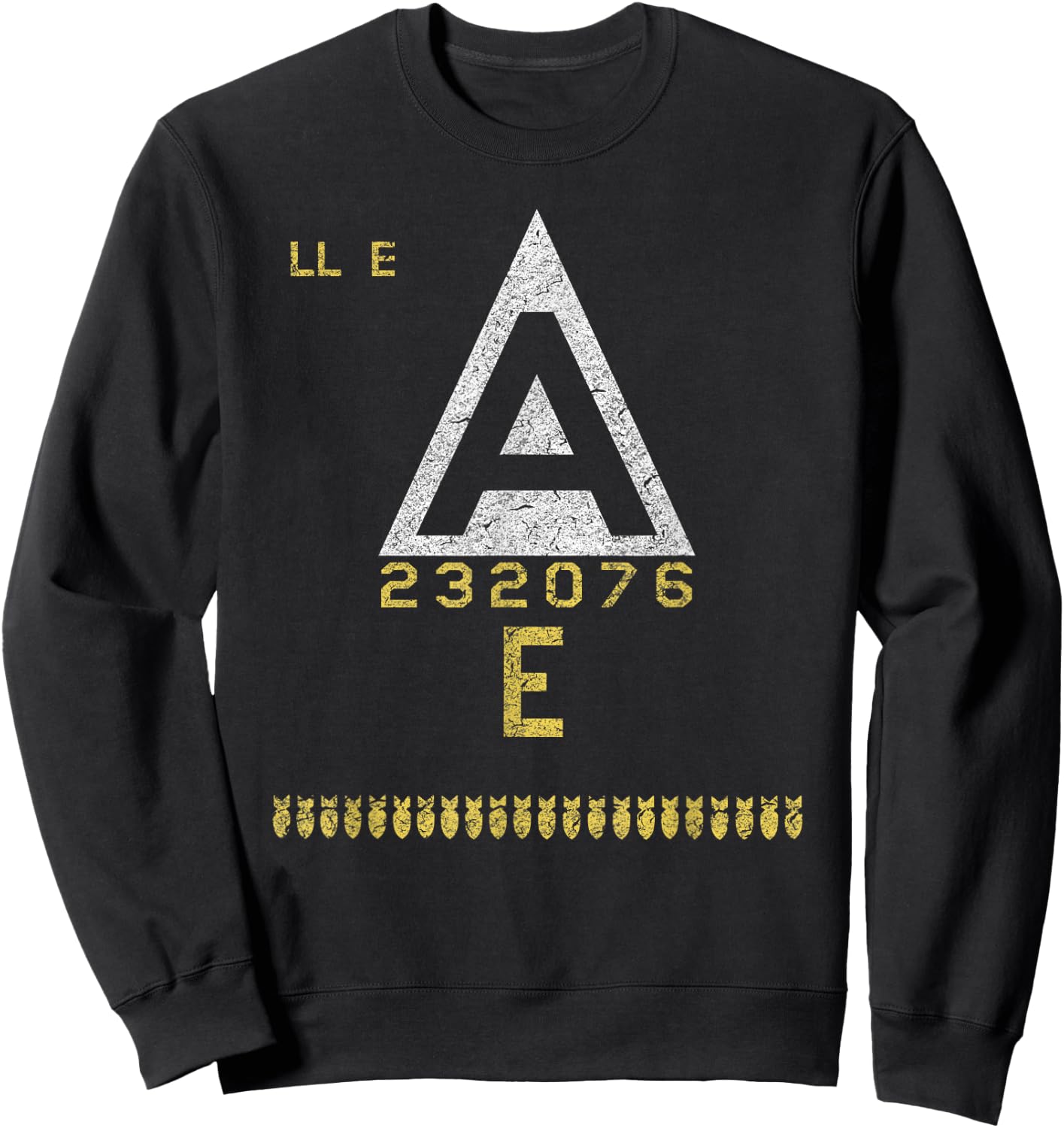 B-17 "Shoo Shoo Baby" WWII Bomber Aircraft Tail Art Sweatshirt - Sweatshirt | Black