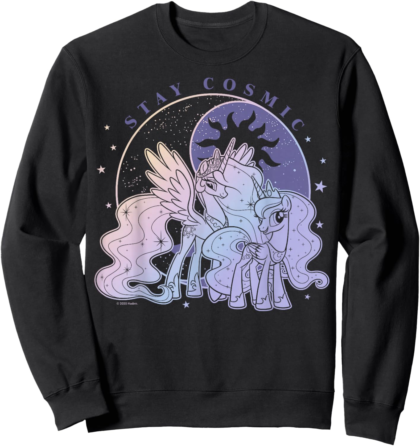 My Little Pony: Friendship is Magic Stay Cosmic Group Shot Sweatshirt - Sweatshirt | Black