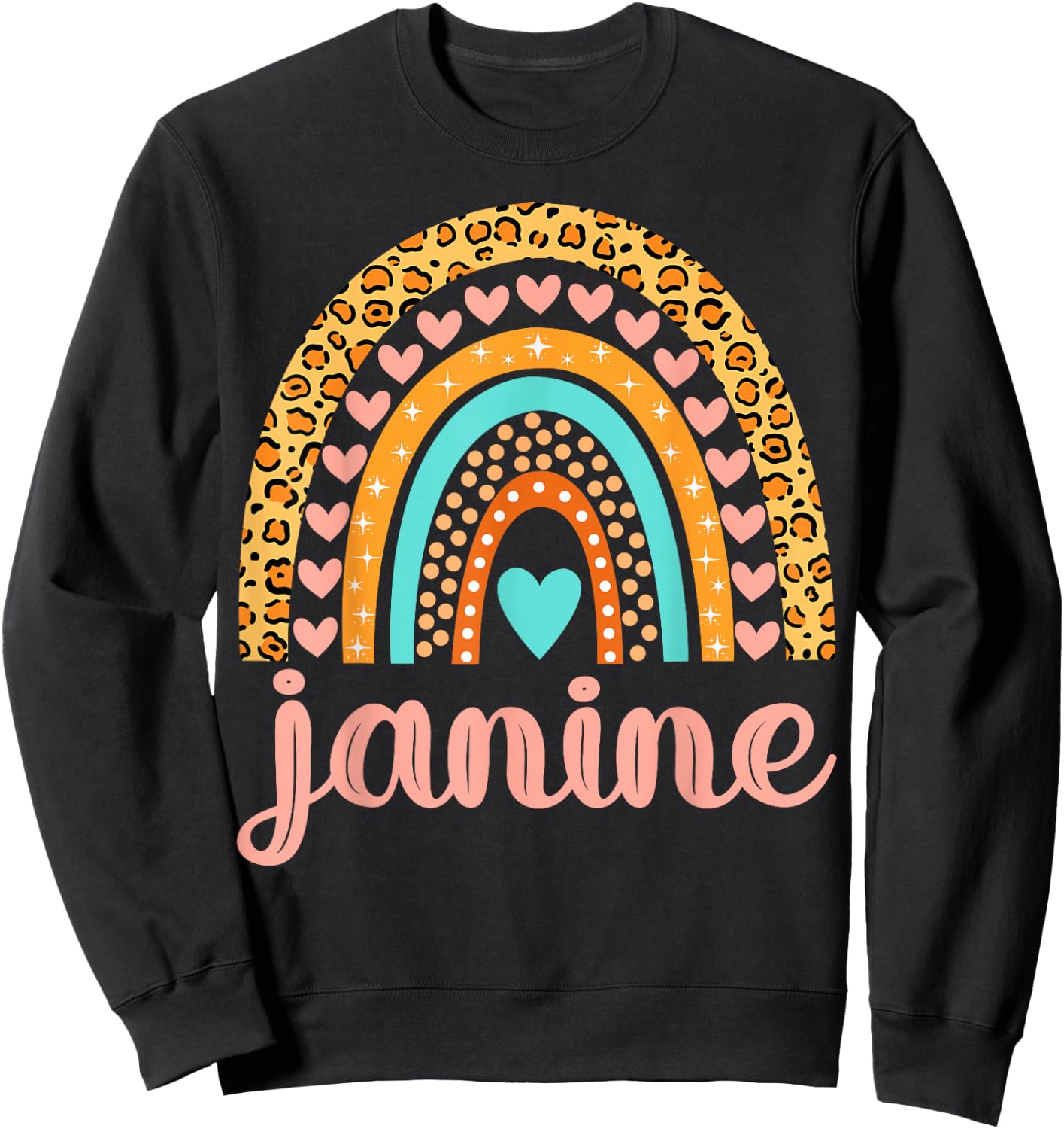 Janine Janine Name Birthday Shirt Gift Sweatshirt - Sweatshirt | Black