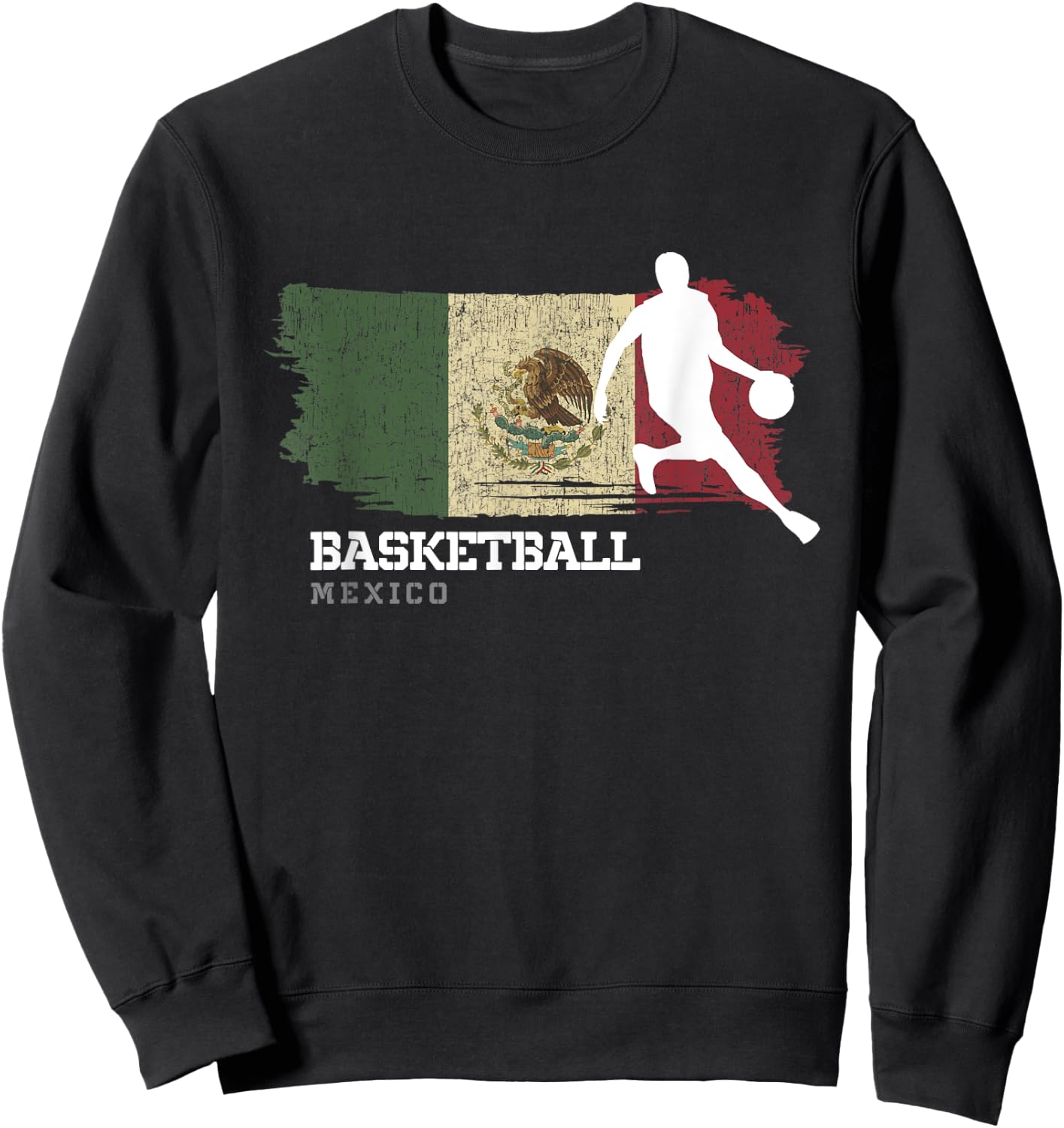 Mexico Basketball Team B-Ball Basketball Sweatshirt - Sweatshirt | Black