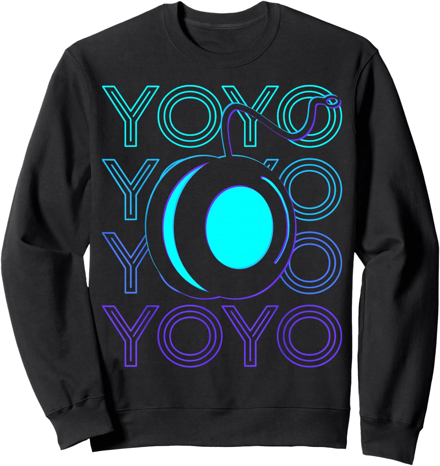 Yoyo Player Retro Sweatshirt - Sweatshirt | Black