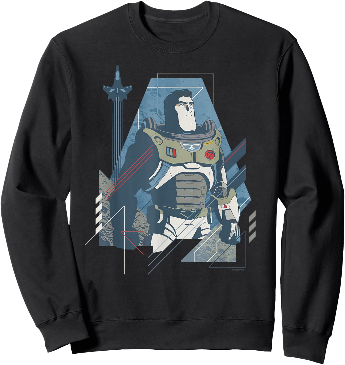 Disney Pixar Lightyear Space Ranger and Spaceship Sweatshirt - Sweatshirt | Black